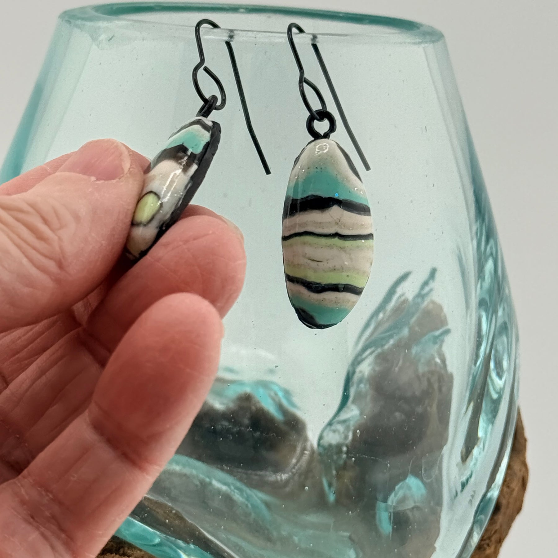 The Off Pattern Collection | Oval Drop Earrings