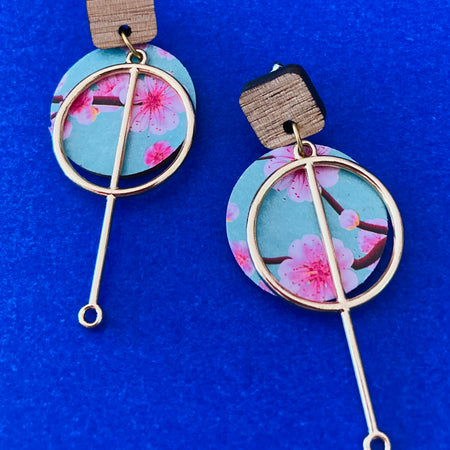 Japanese blossom earrings