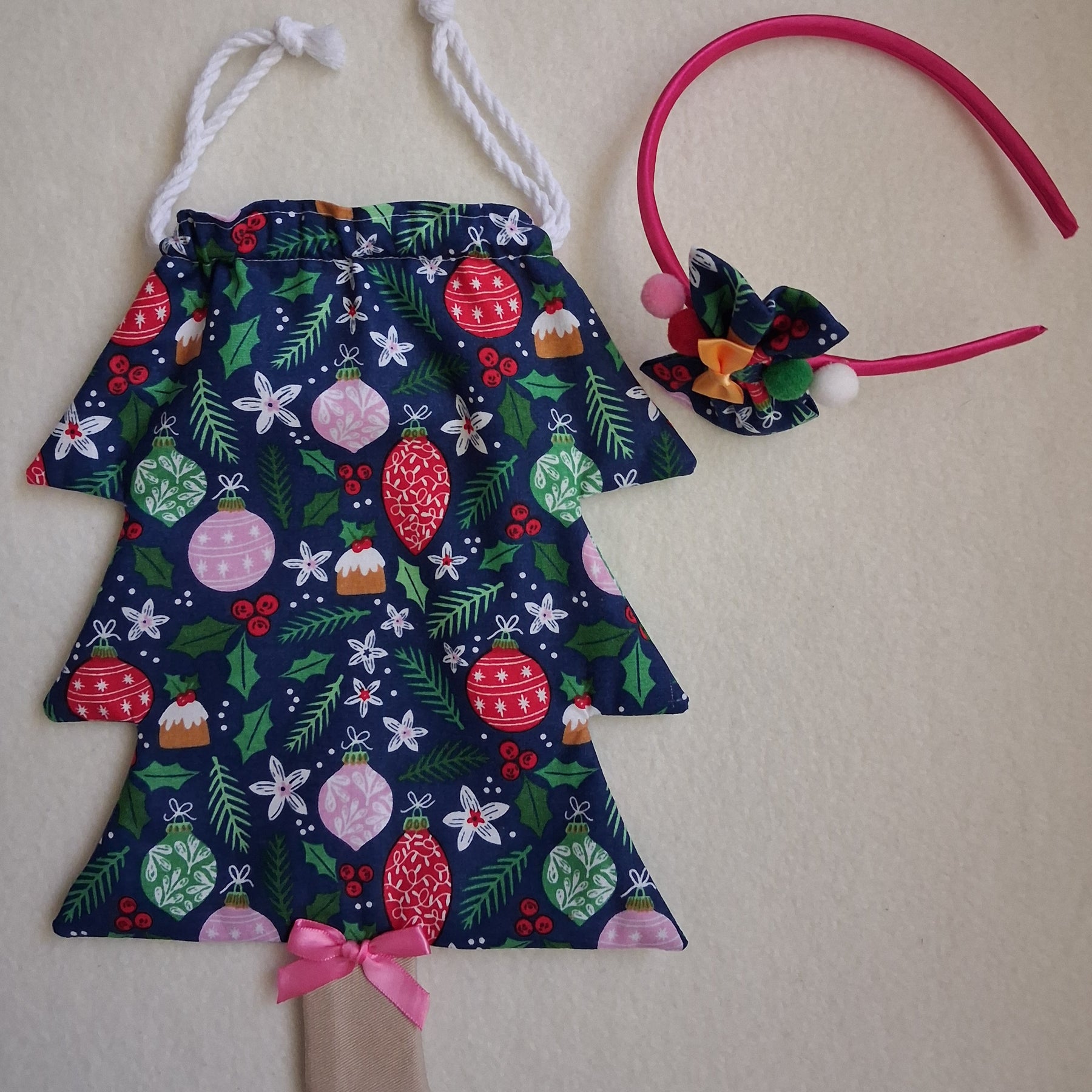 Children's Christmas Tree Bag & Scrunchie