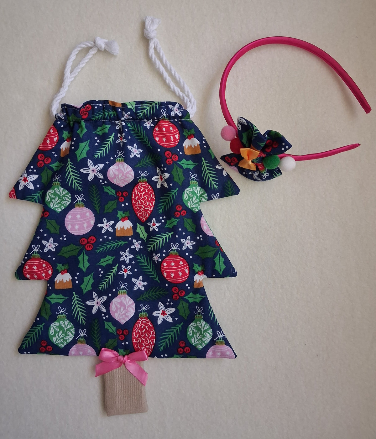 Children's Christmas Tree Bag & Scrunchie