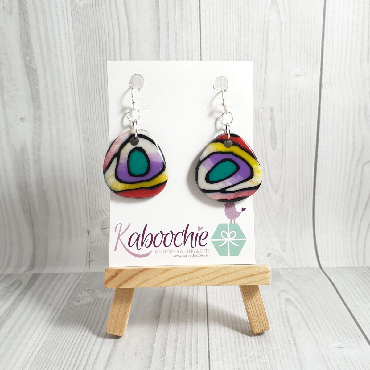 Polymer Clay Disc Earrings - Lots of Colours