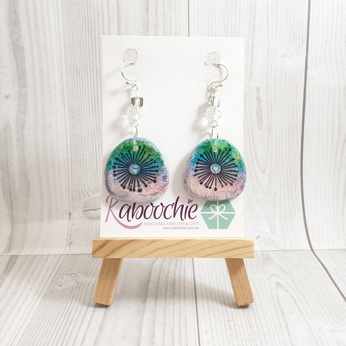 Polymer Clay Disc Earrings - Lots of Colours