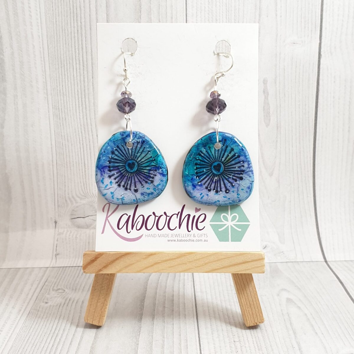 Polymer Clay Disc Earrings - Lots of Colours