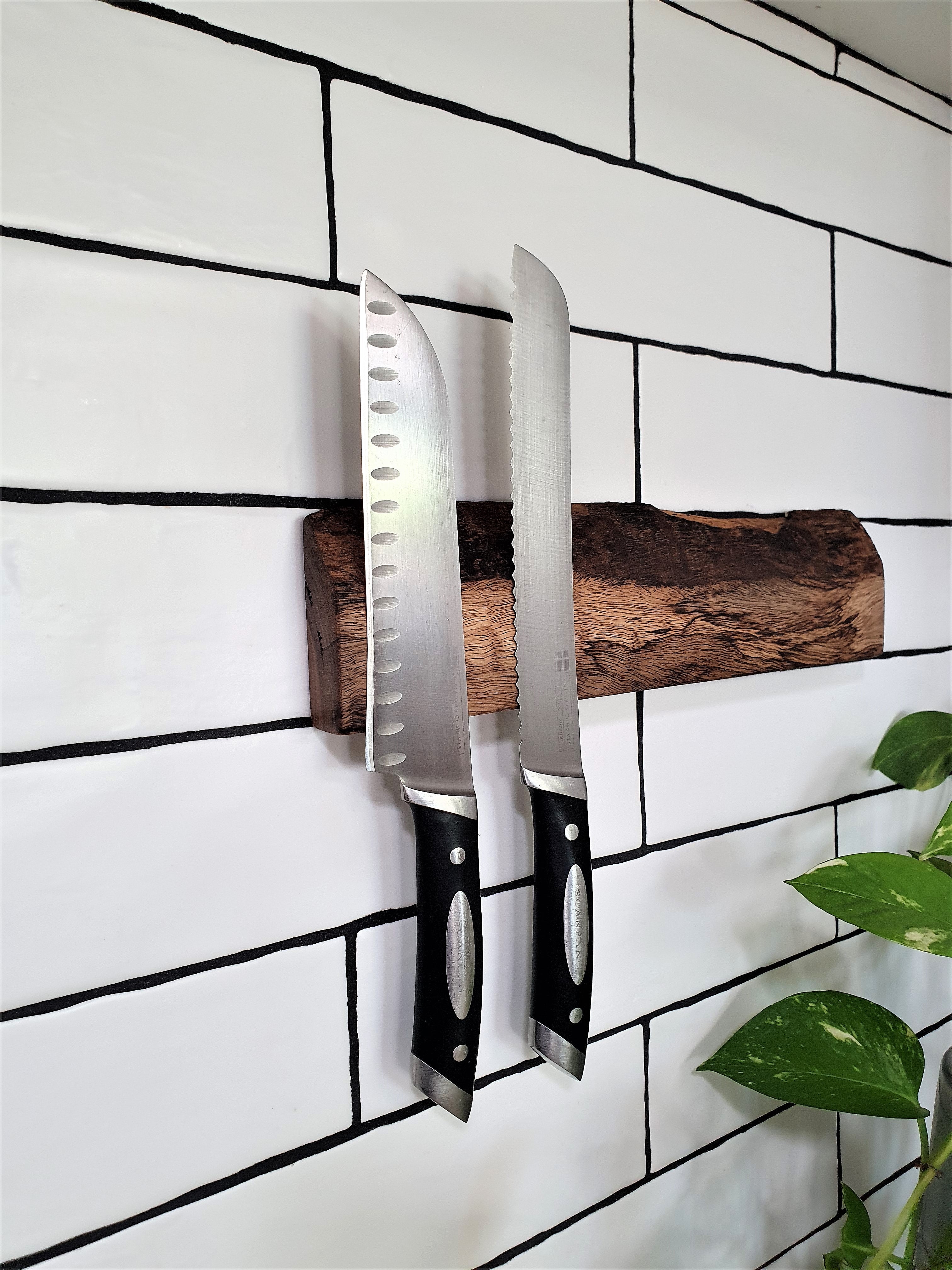Custom made  Wooden Magnetic Knife Holder