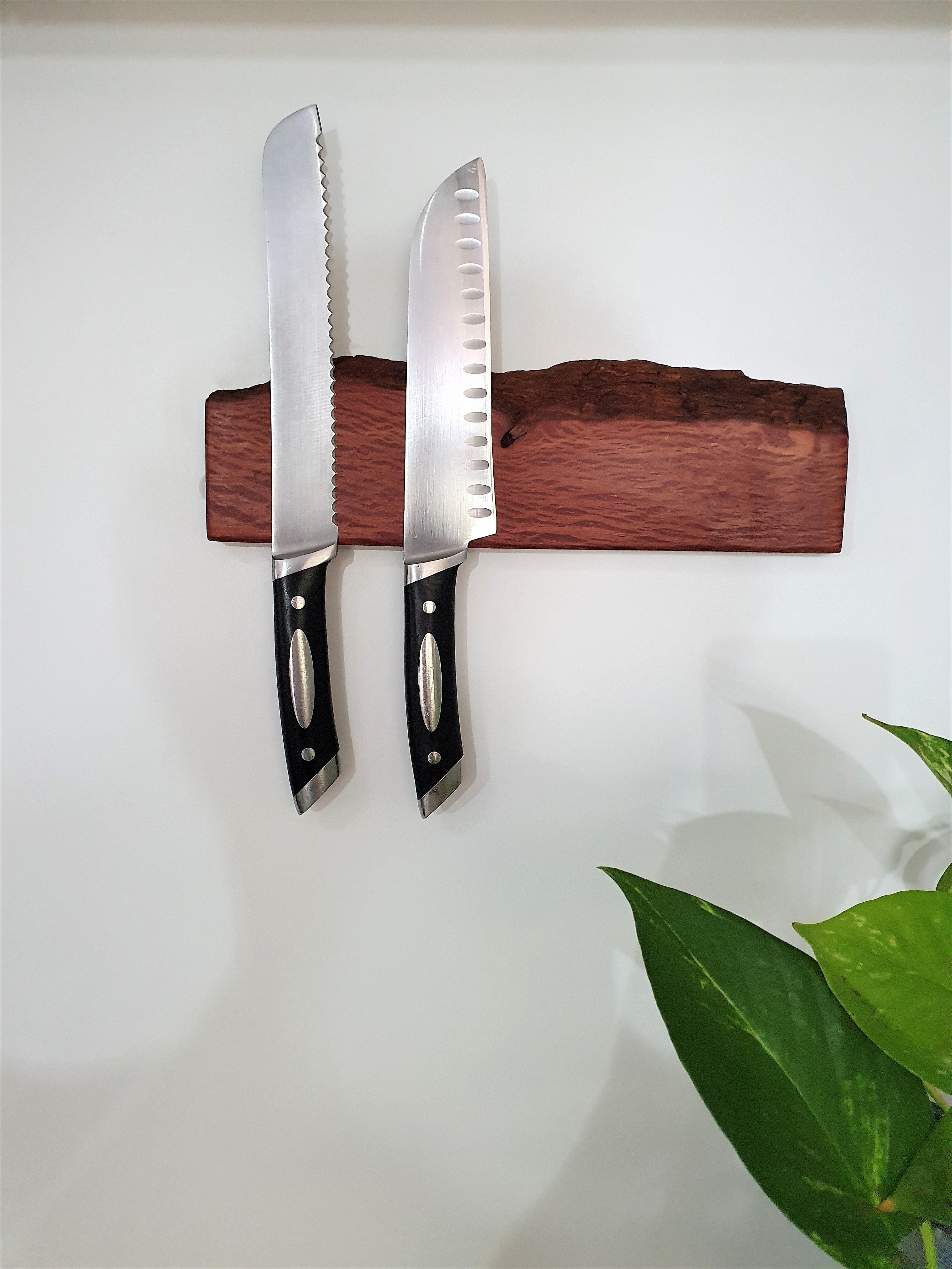 Custom made  Wooden Magnetic Knife Holder