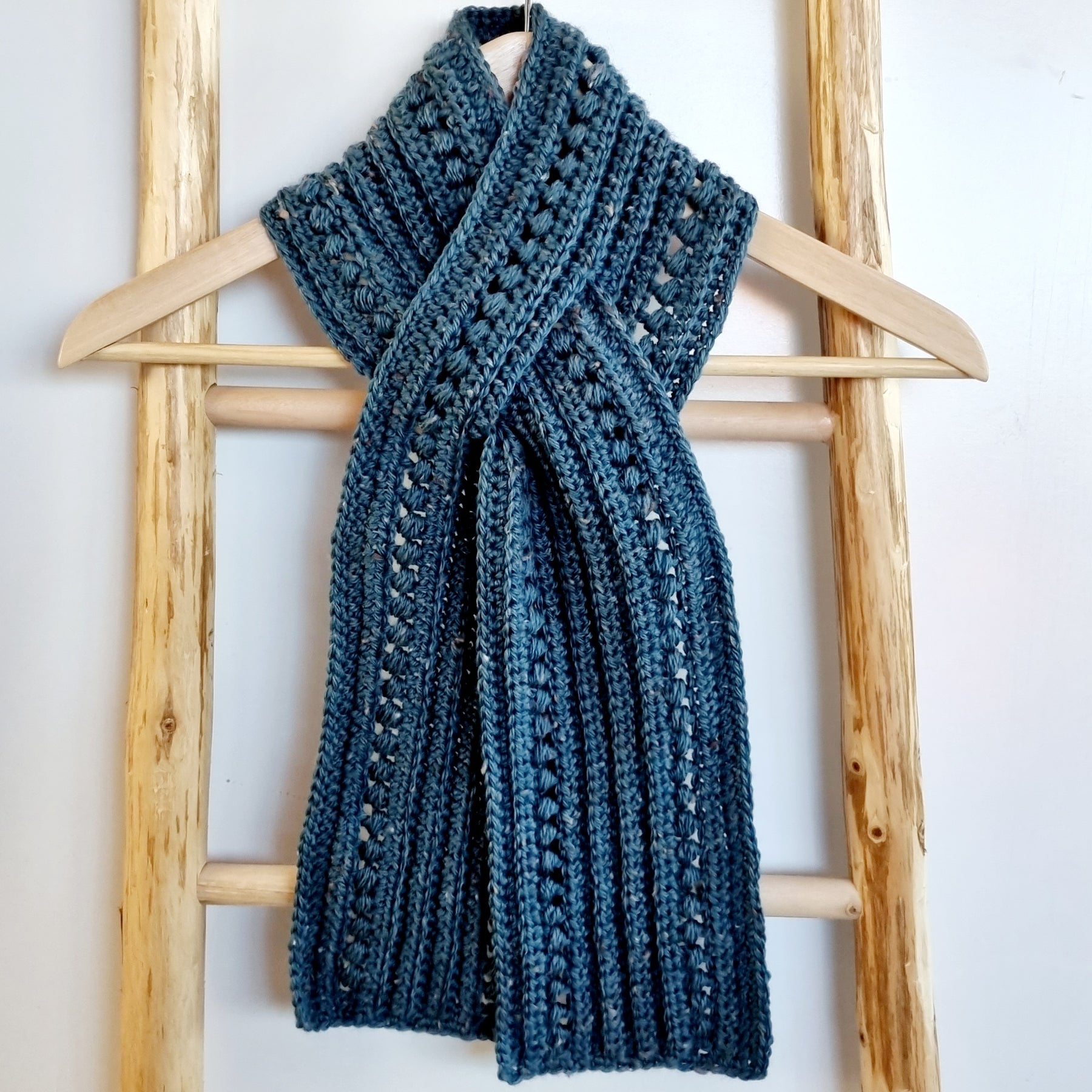 DIGITAL DOWNLOAD | Crochet Pattern | Stormy Days Keyhole Scarf