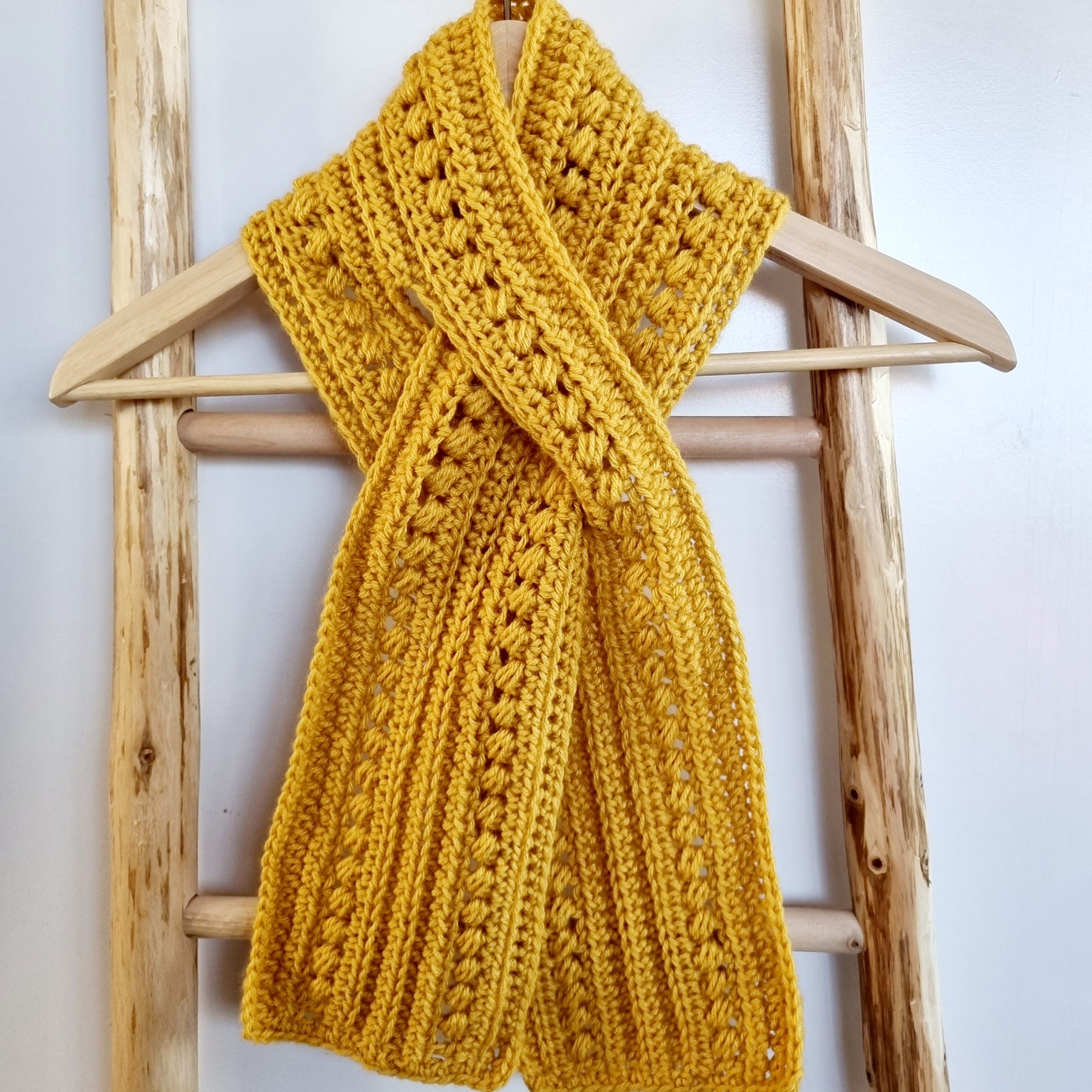 DIGITAL DOWNLOAD | Crochet Pattern | Stormy Days Keyhole Scarf