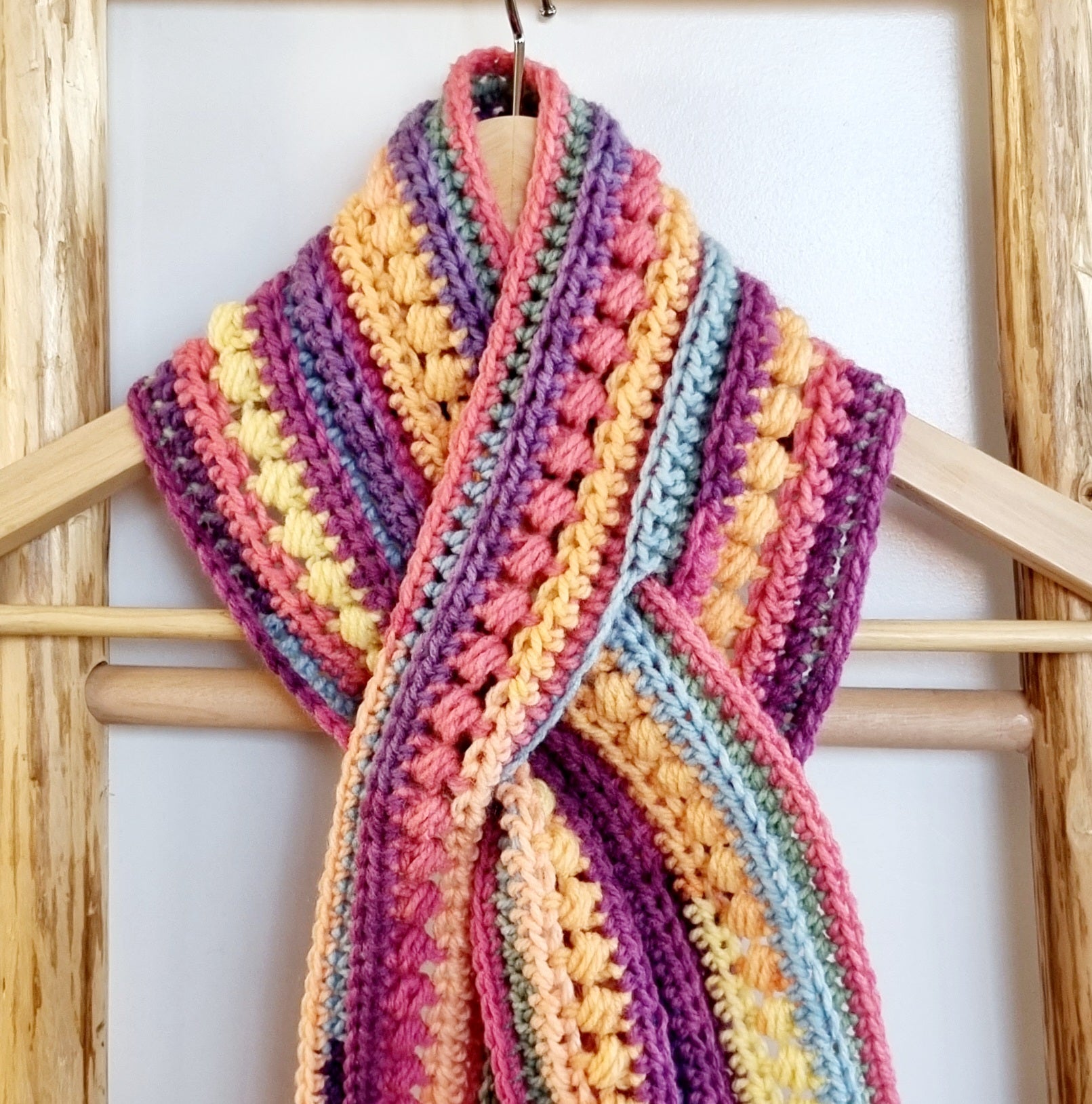 DIGITAL DOWNLOAD | Crochet Pattern | Stormy Days Keyhole Scarf