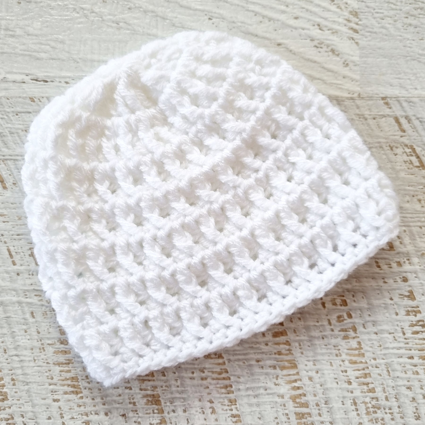 Baby Beanie | Vintage | Newborn | Handmade | Crochet | Knit | Hat