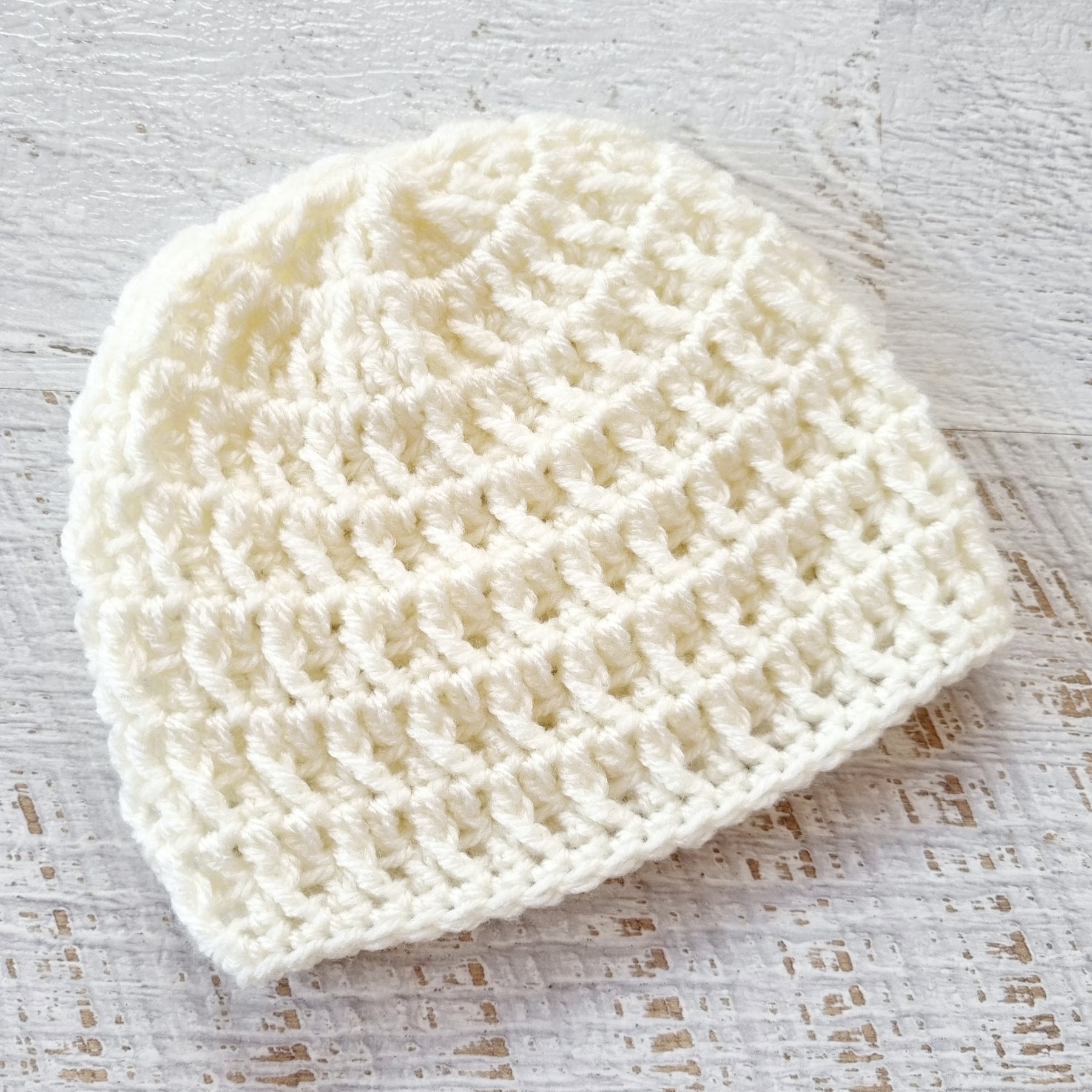 Baby Beanie | Vintage | Newborn | Handmade | Crochet | Knit | Hat