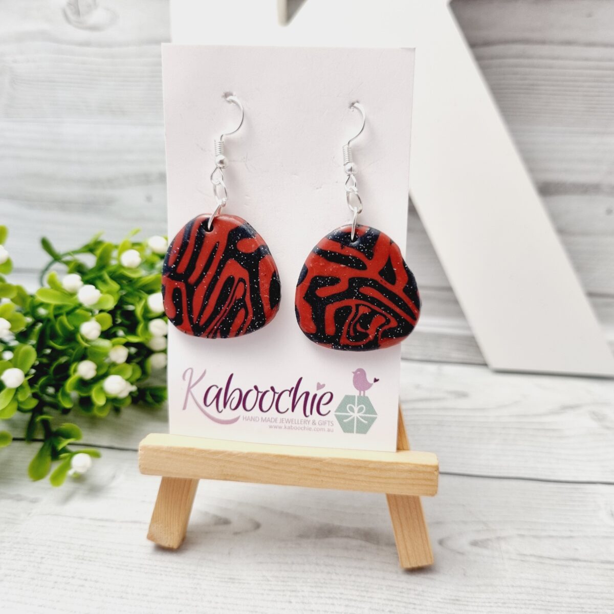 Polymer Clay Disc Earrings - Lots of Colours