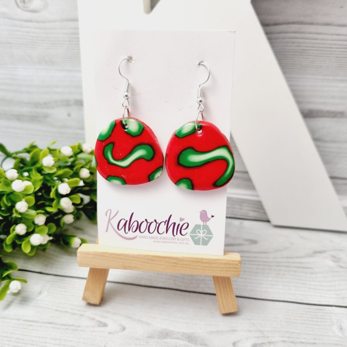 Polymer Clay Disc Earrings - Lots of Colours