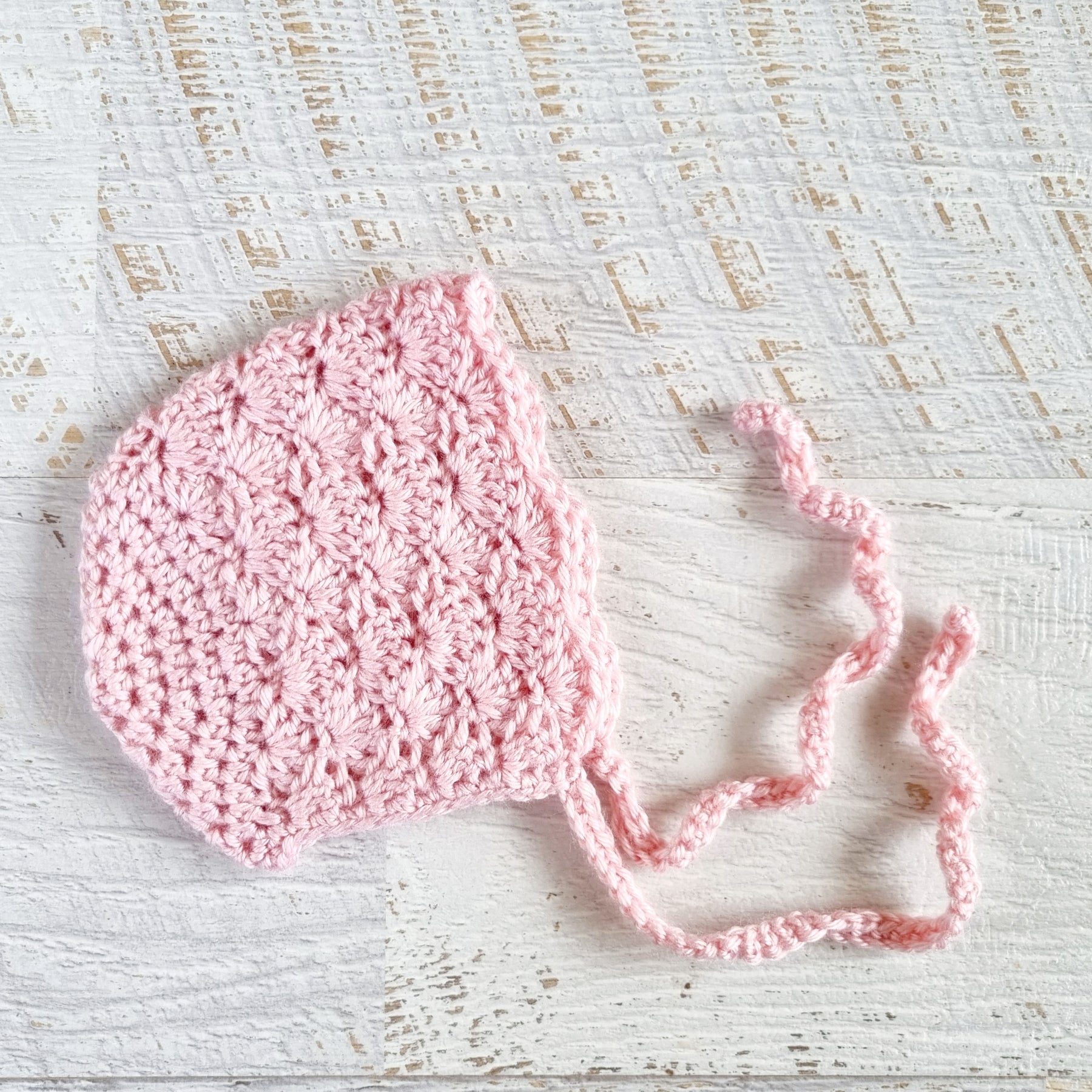 Baby Bonnet | Vintage | Newborn | Handmade | Crochet | Beanie | Hat