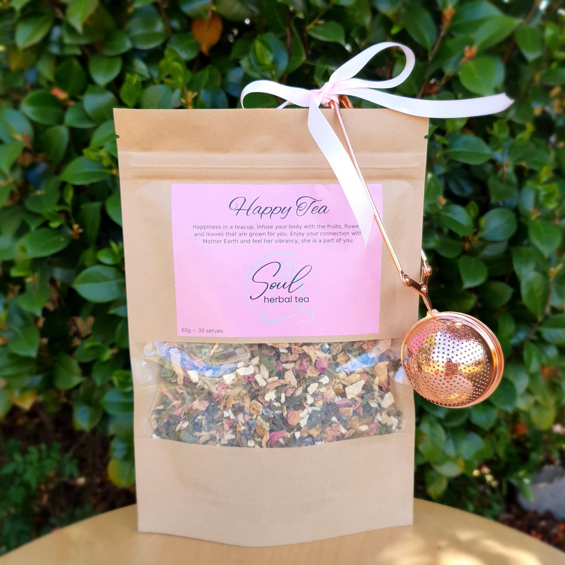 Soul Herbal Tea & Rose Gold Infuser GIFT BUNDLE