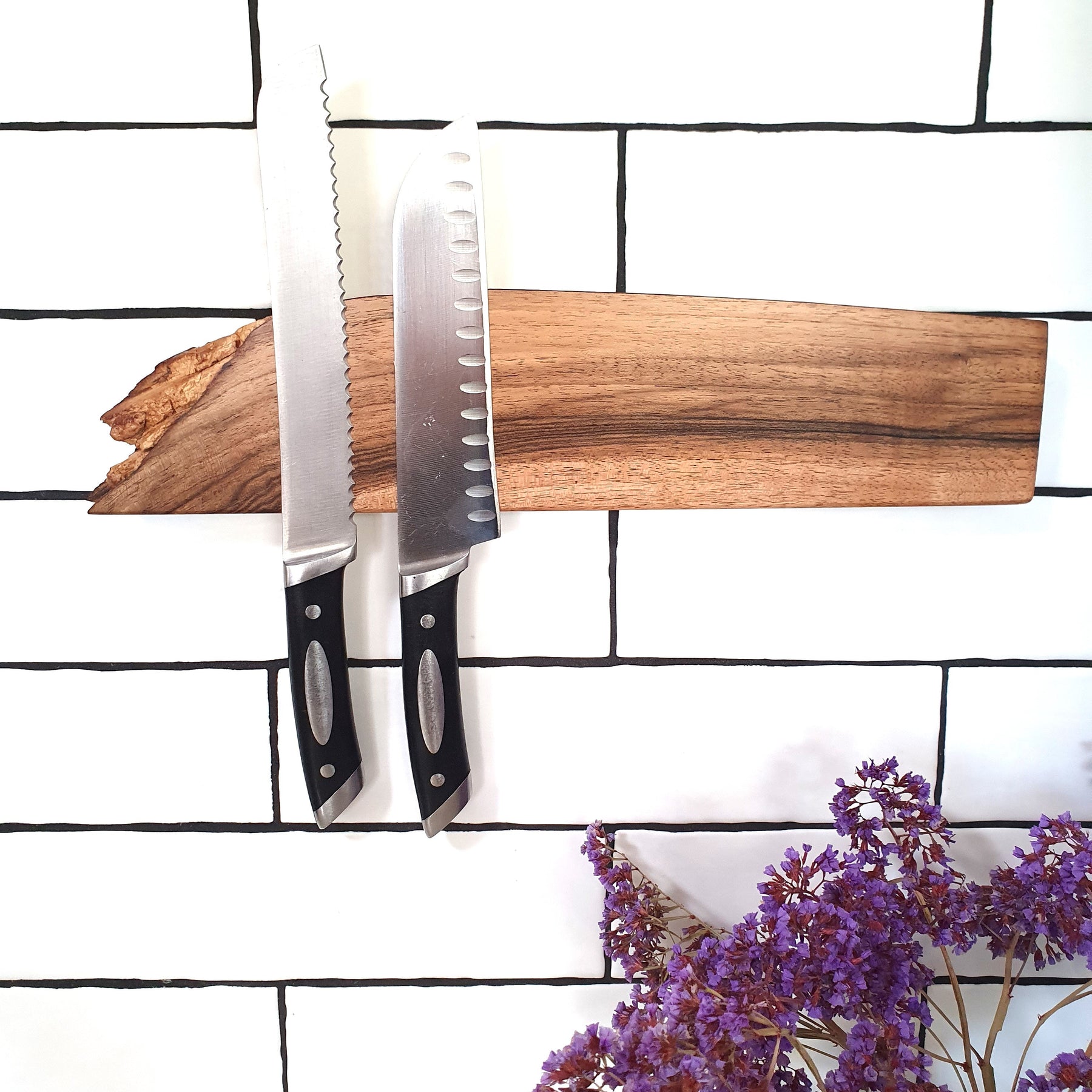 Custom made  Wooden Magnetic Knife Holder