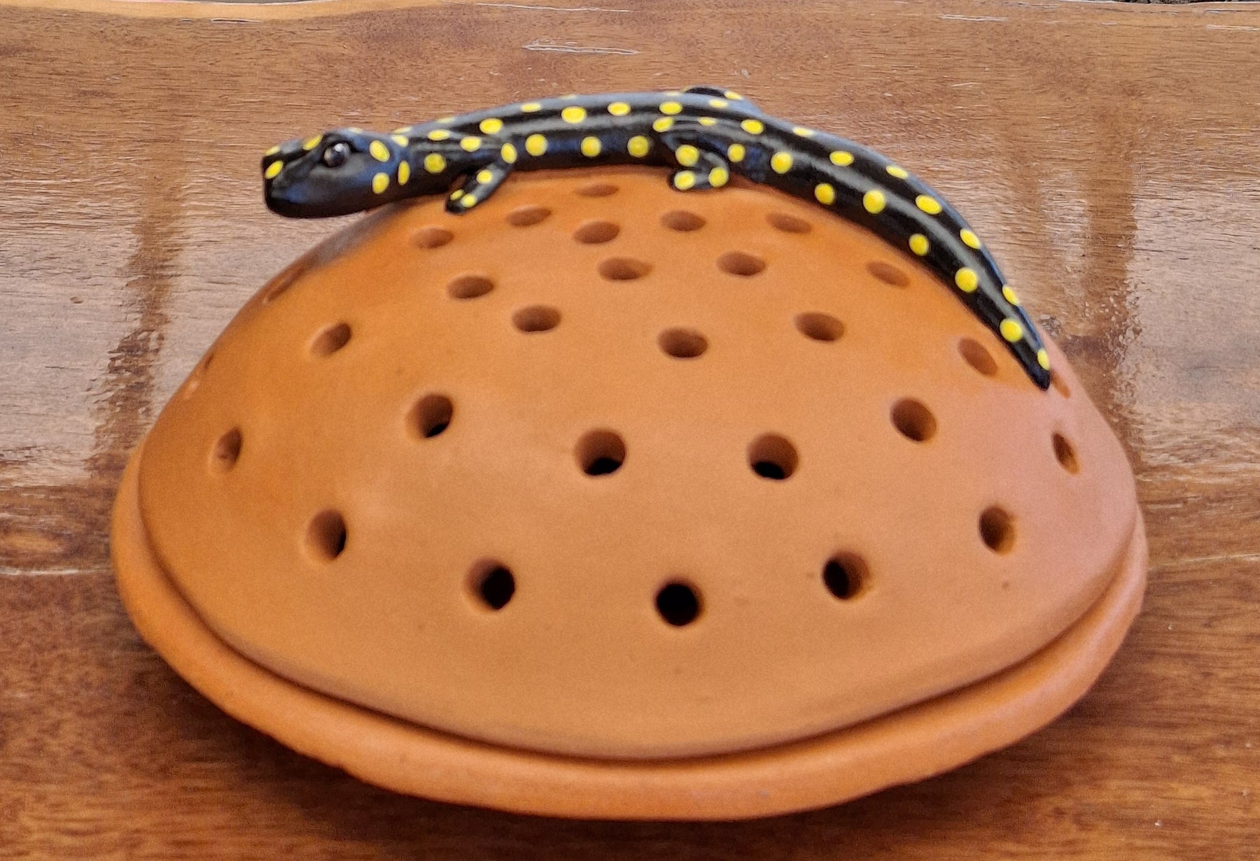 Mosquito Coil Holder Yellow Spotted Gecko
