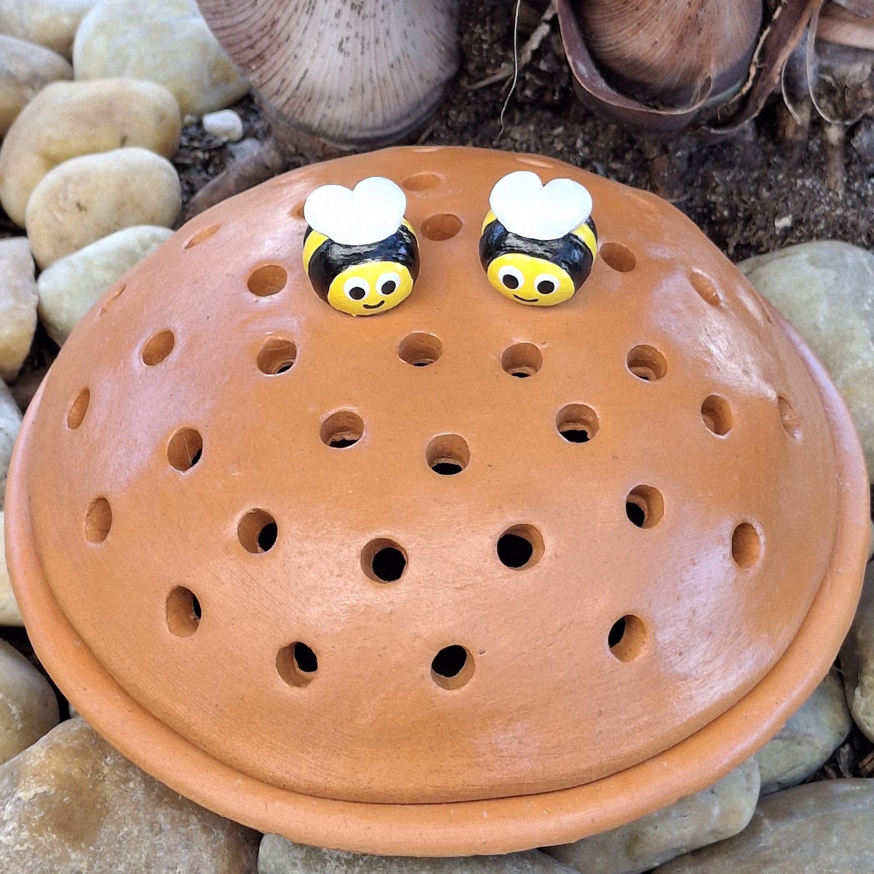 Mosquito Coil Holder with built in stand, Bee