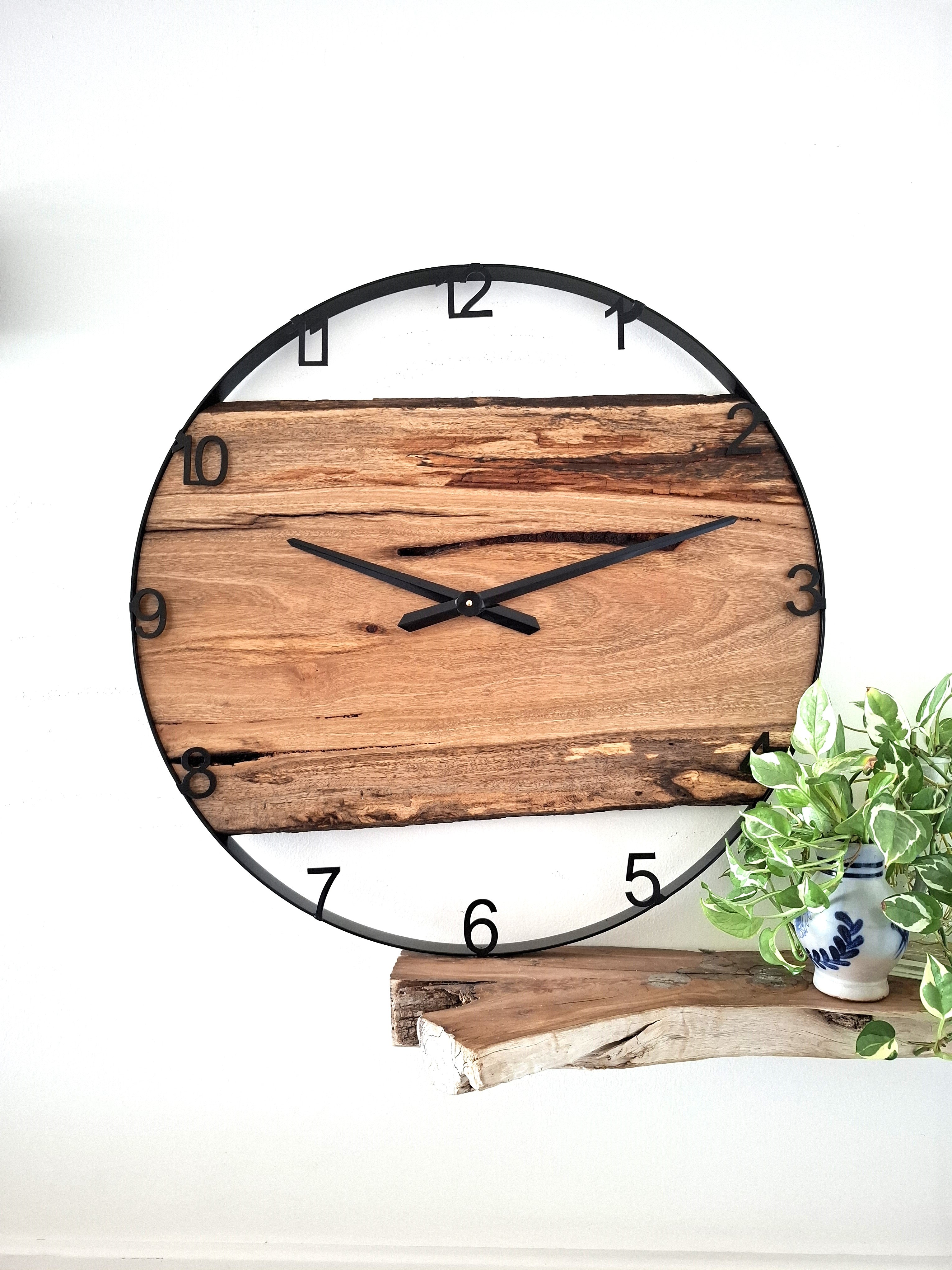 Custom Wooden Wall Clock, Australian Made Gift for 5th Wedding Anniversary, Personal Gift for Wedding , Statement present for Wood Lover