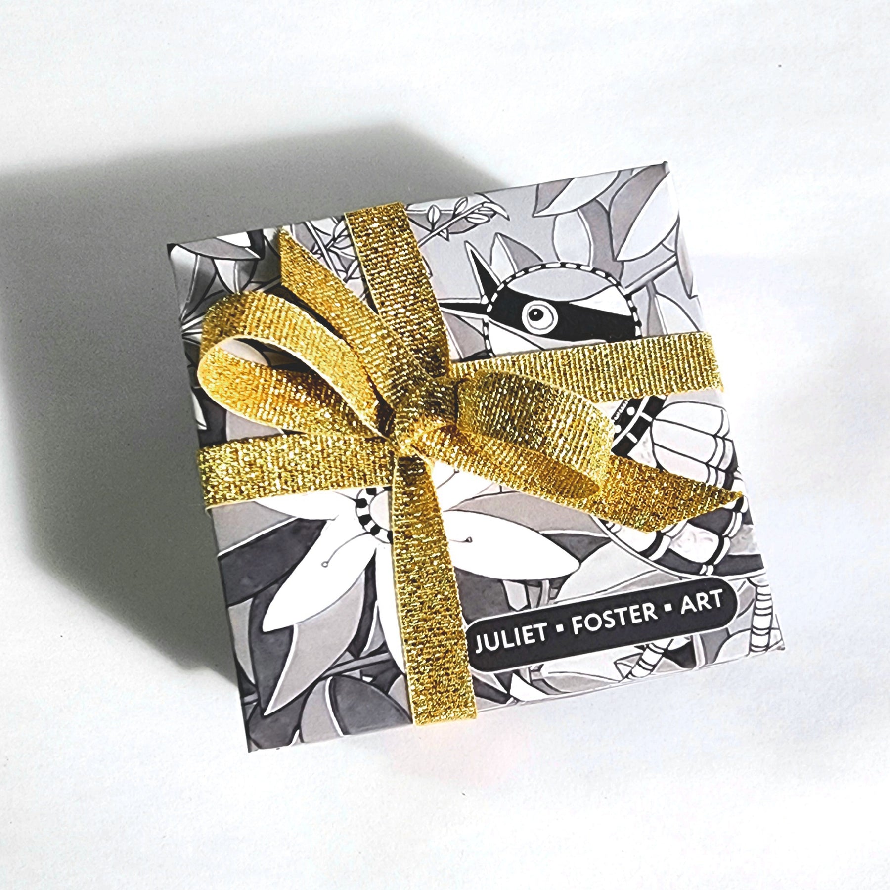 Luxury native flora scarf and earring set - Handprinted Merino scarf - Handpainted pea flower earrings