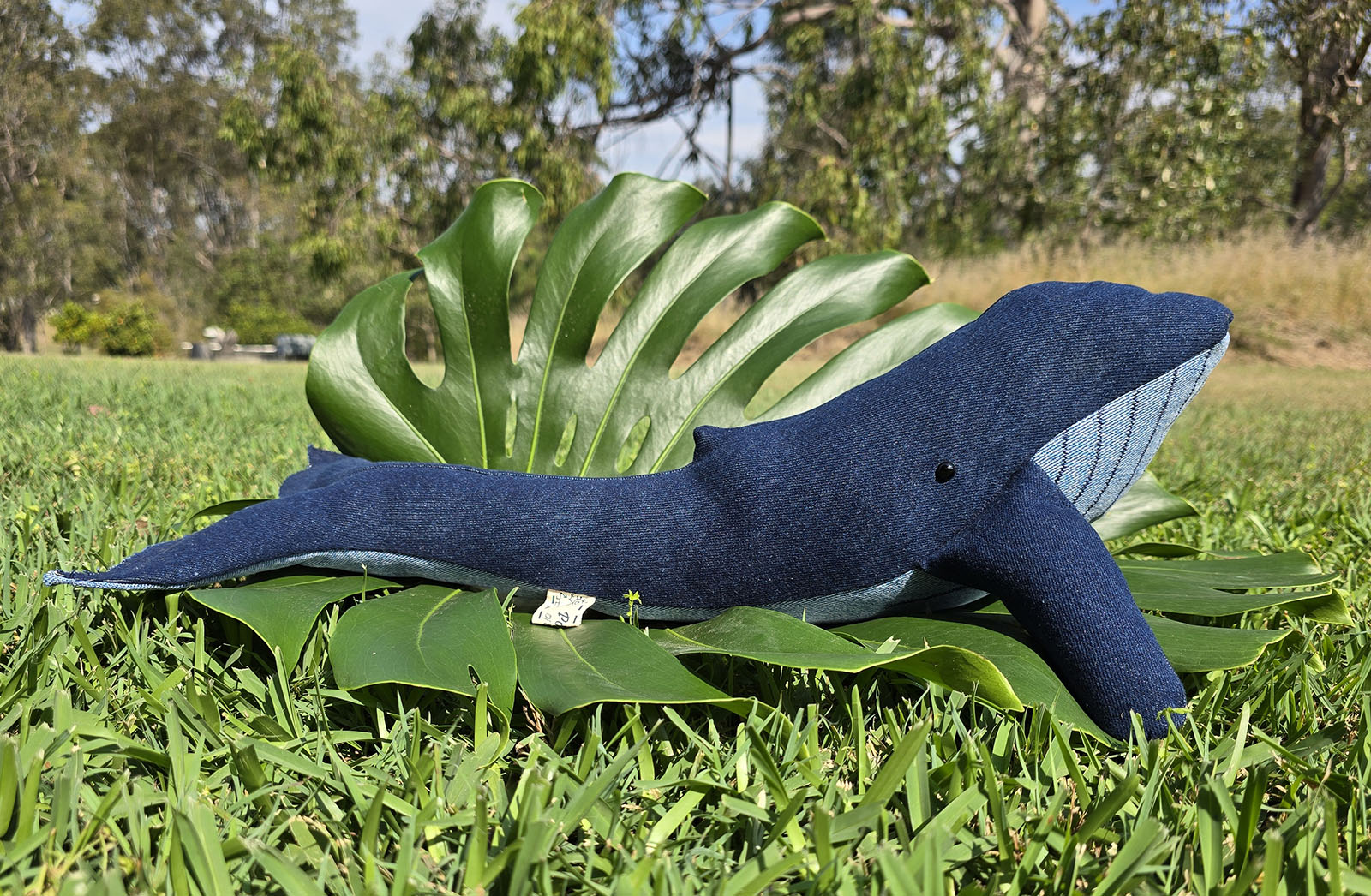 Upcycled Denim Whale - Wanda