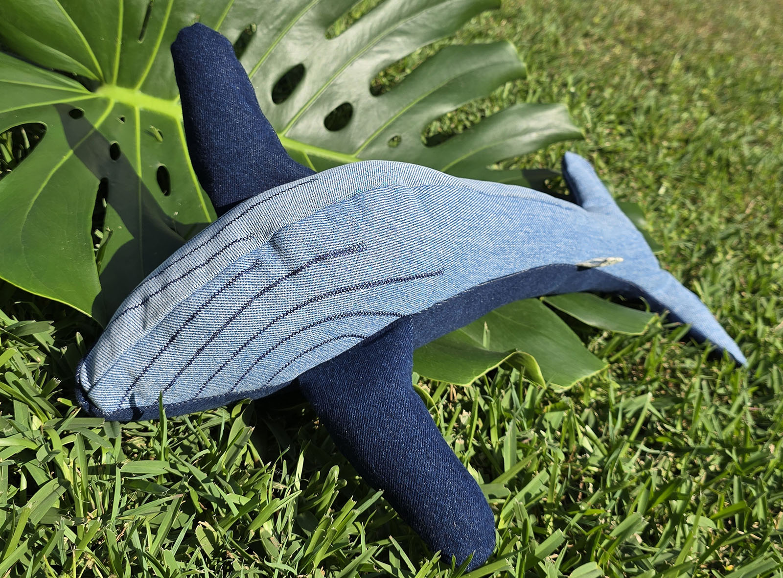 Upcycled Denim Whale - Wanda