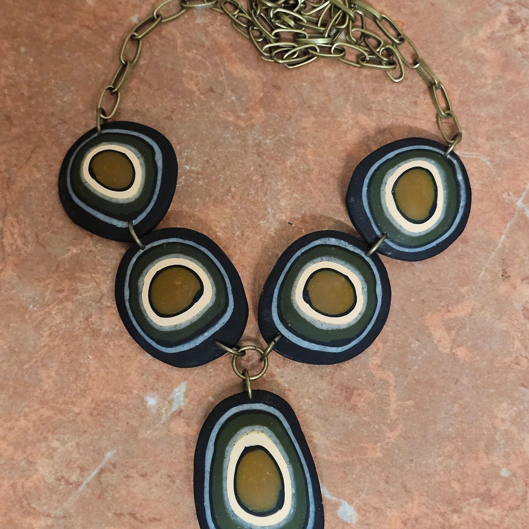 TO THE CORE - POLYMER CLAY NECKLACE