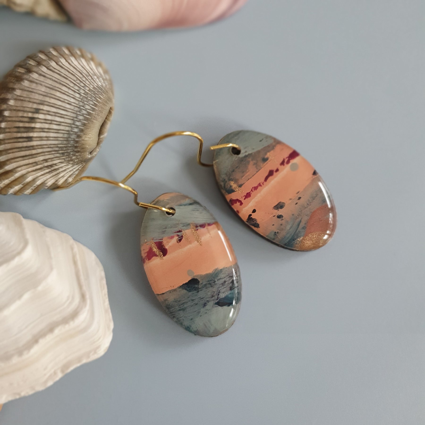 The Sea Dreams Collection | Resin art earrings | Part 2 | Large dangles | Studs