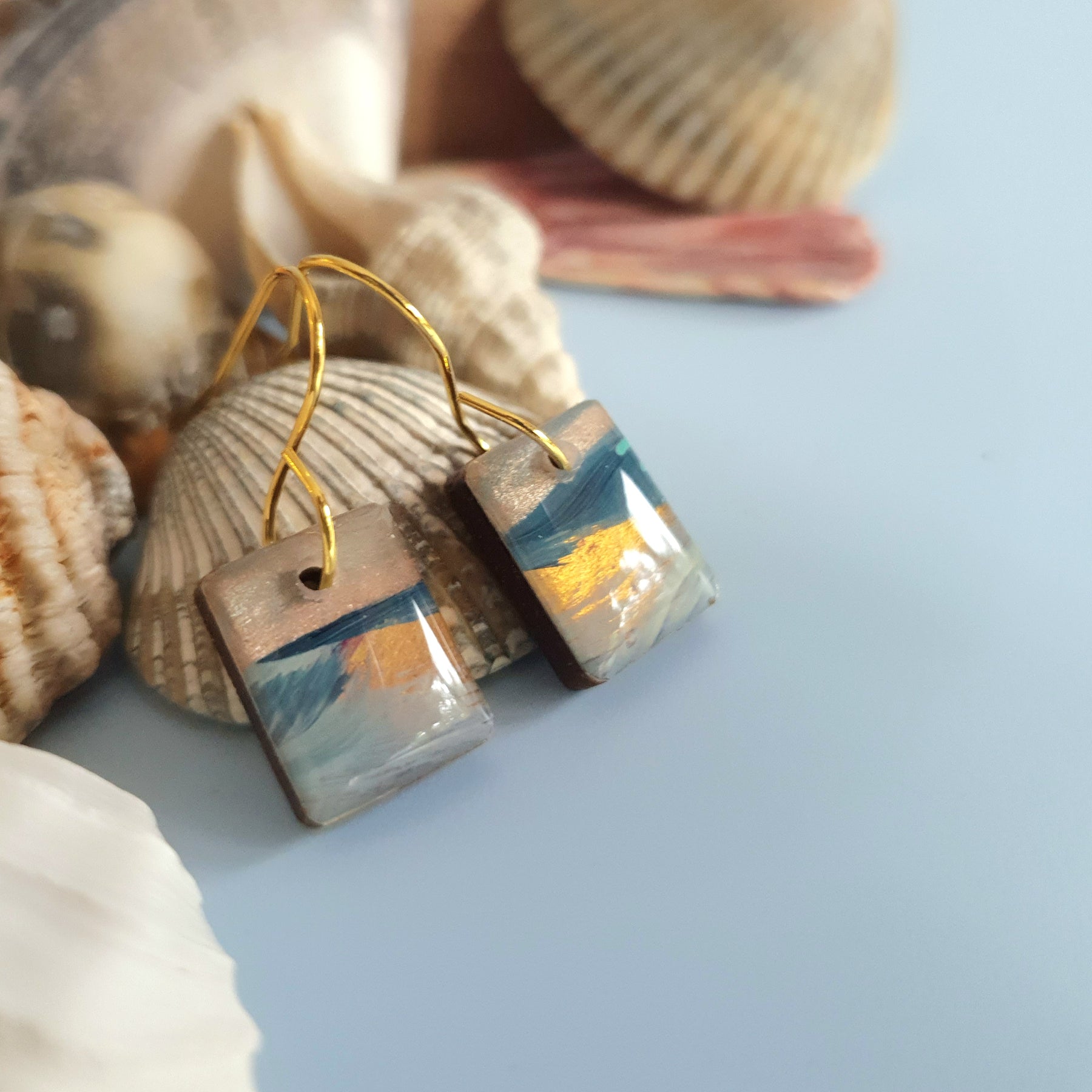 The Sea Dreams Collection | Resin art earrings | Part 1 | Small dangles | Pendants