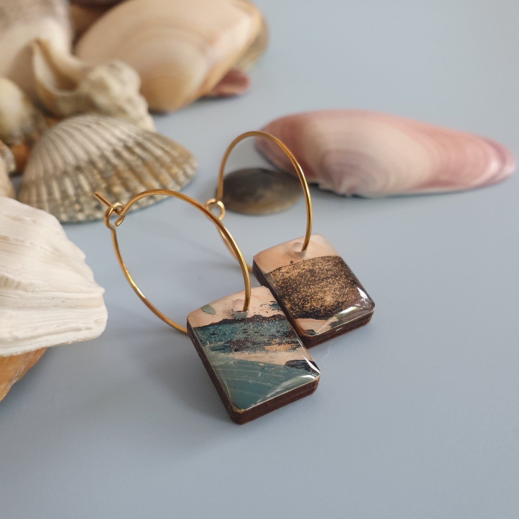 The Sea Dreams Collection | Resin art earrings | Part 1 | Small dangles | Pendants