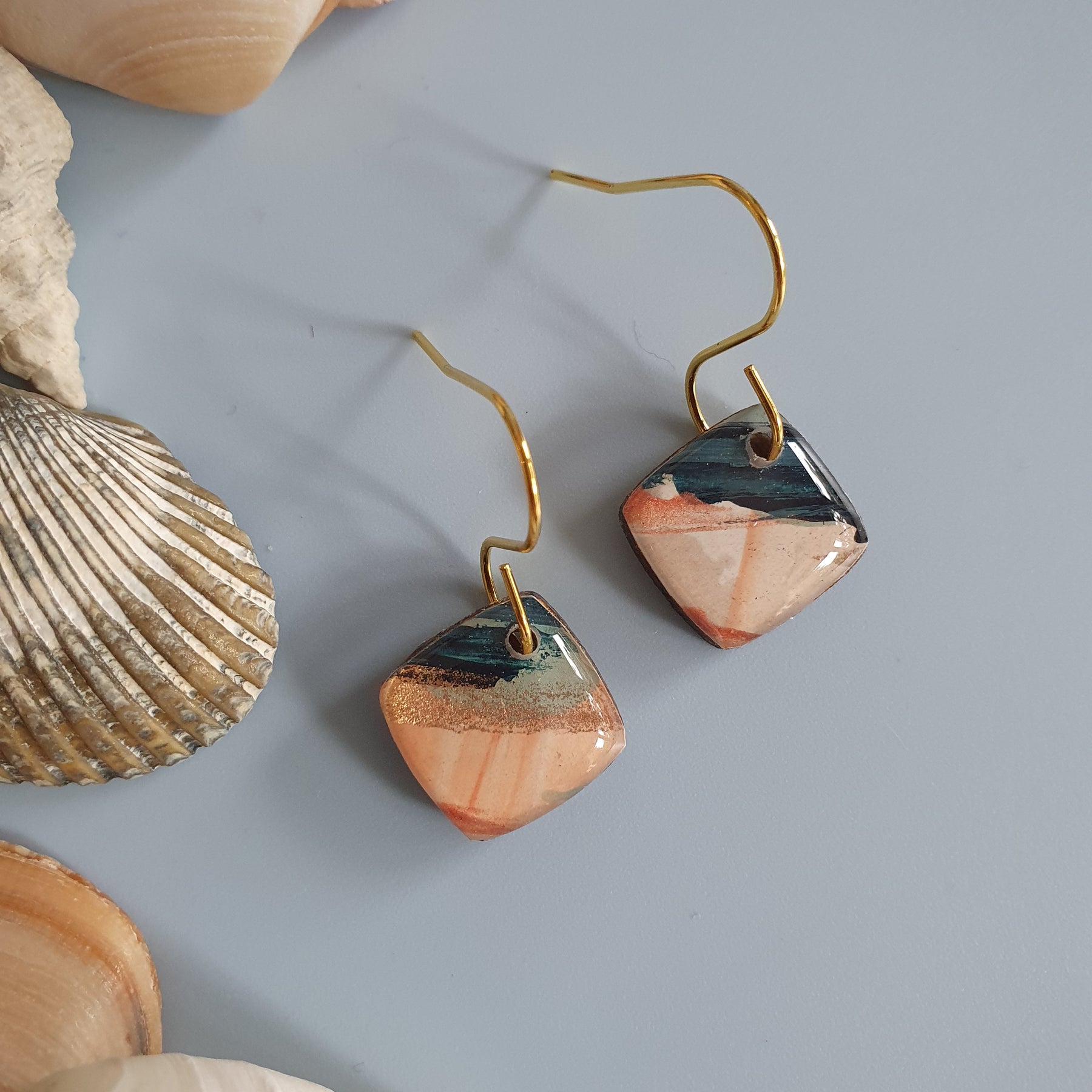 The Sea Dreams Collection | Resin art earrings | Part 1 | Small dangles | Pendants