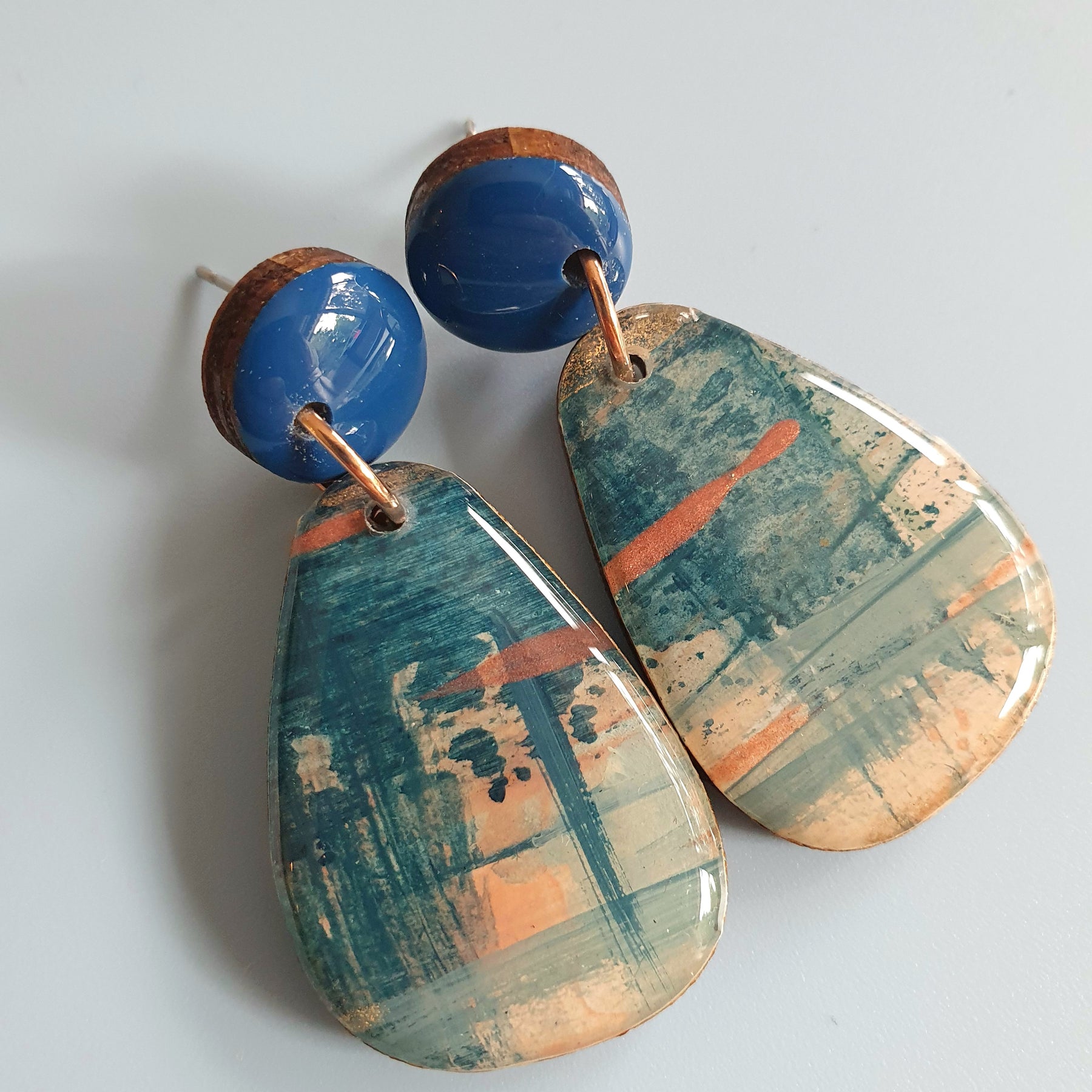 The Sea Dreams Collection | Resin art earrings | Part 2 | Large dangles | Studs