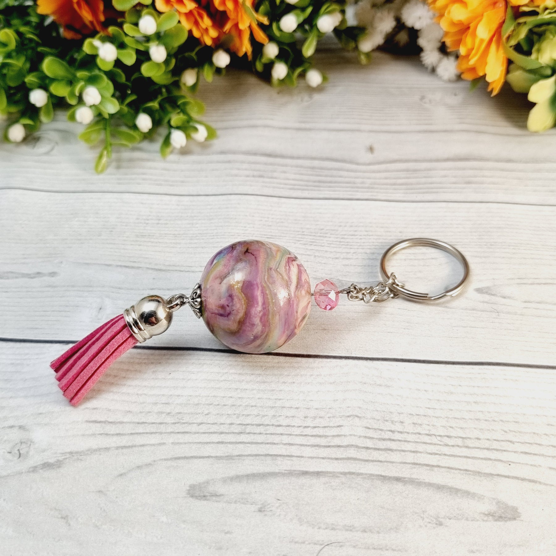 Polymer Clay Key Chain – Multiple Designs Available