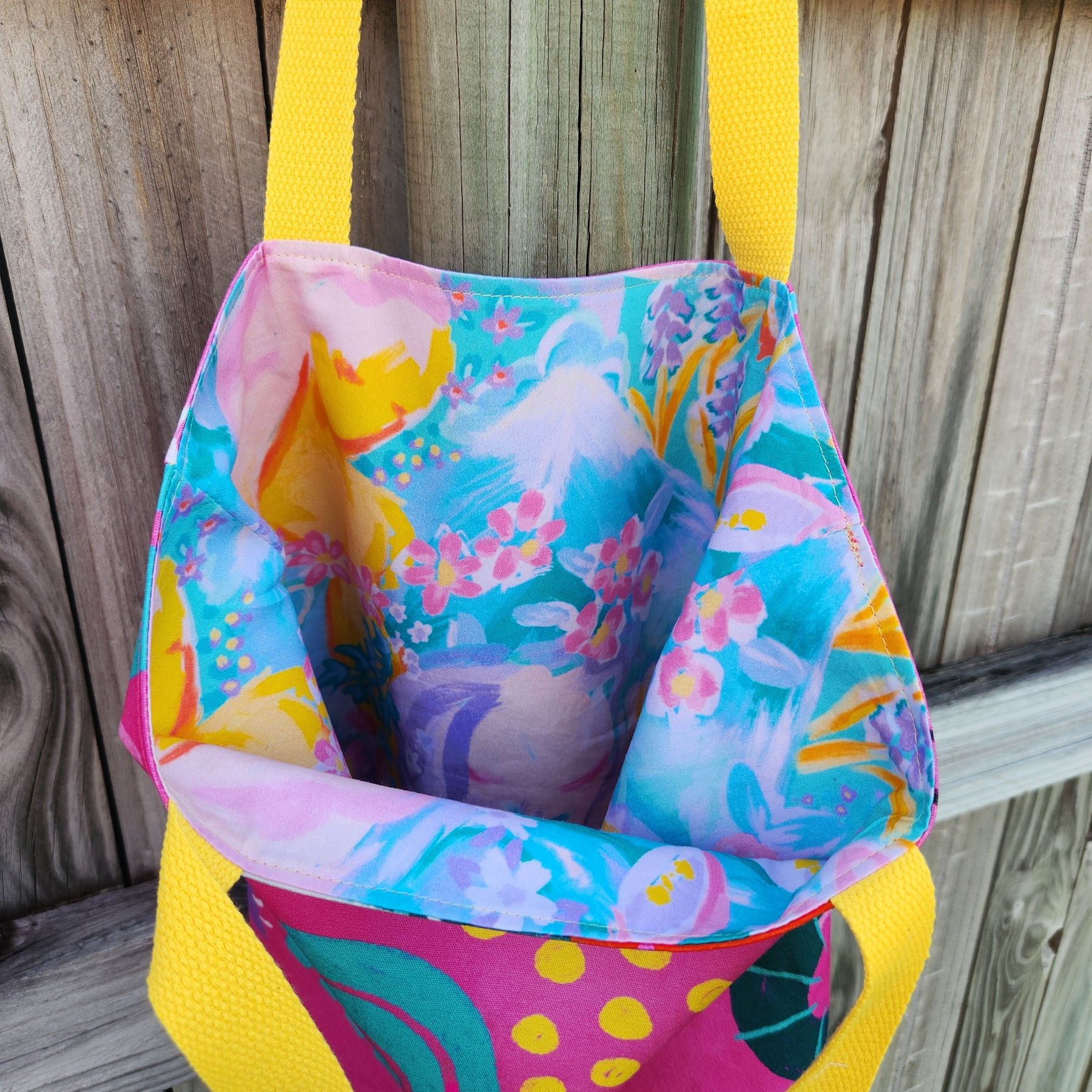 Pink Tea Party Reversible Medium Tote Bag