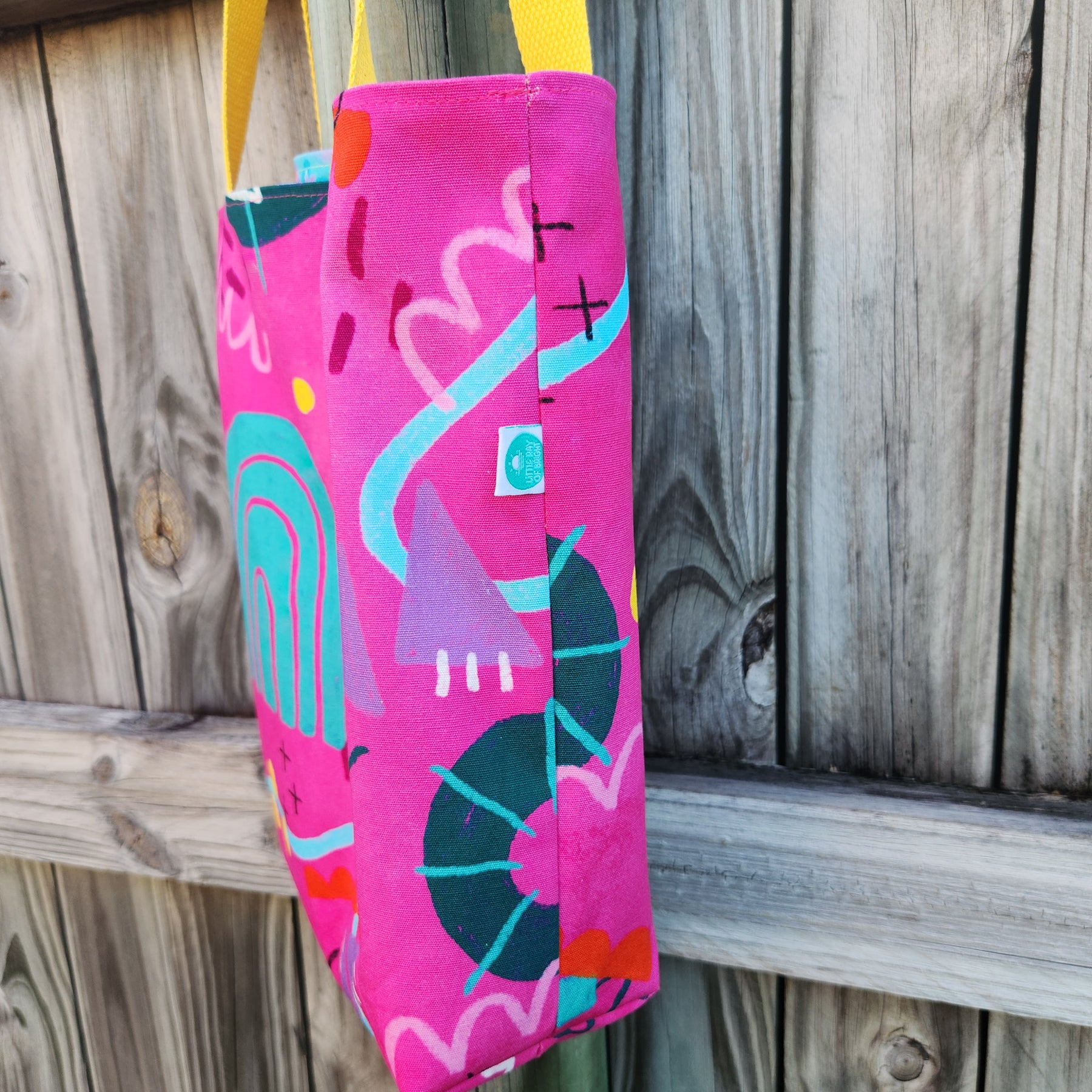 Pink Tea Party Reversible Medium Tote Bag