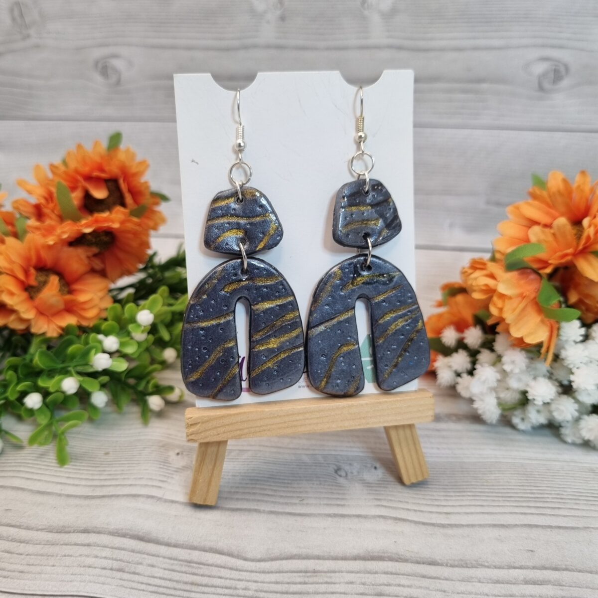 Polymer Clay Arch Earring Studs - Lots of Colours/Styles