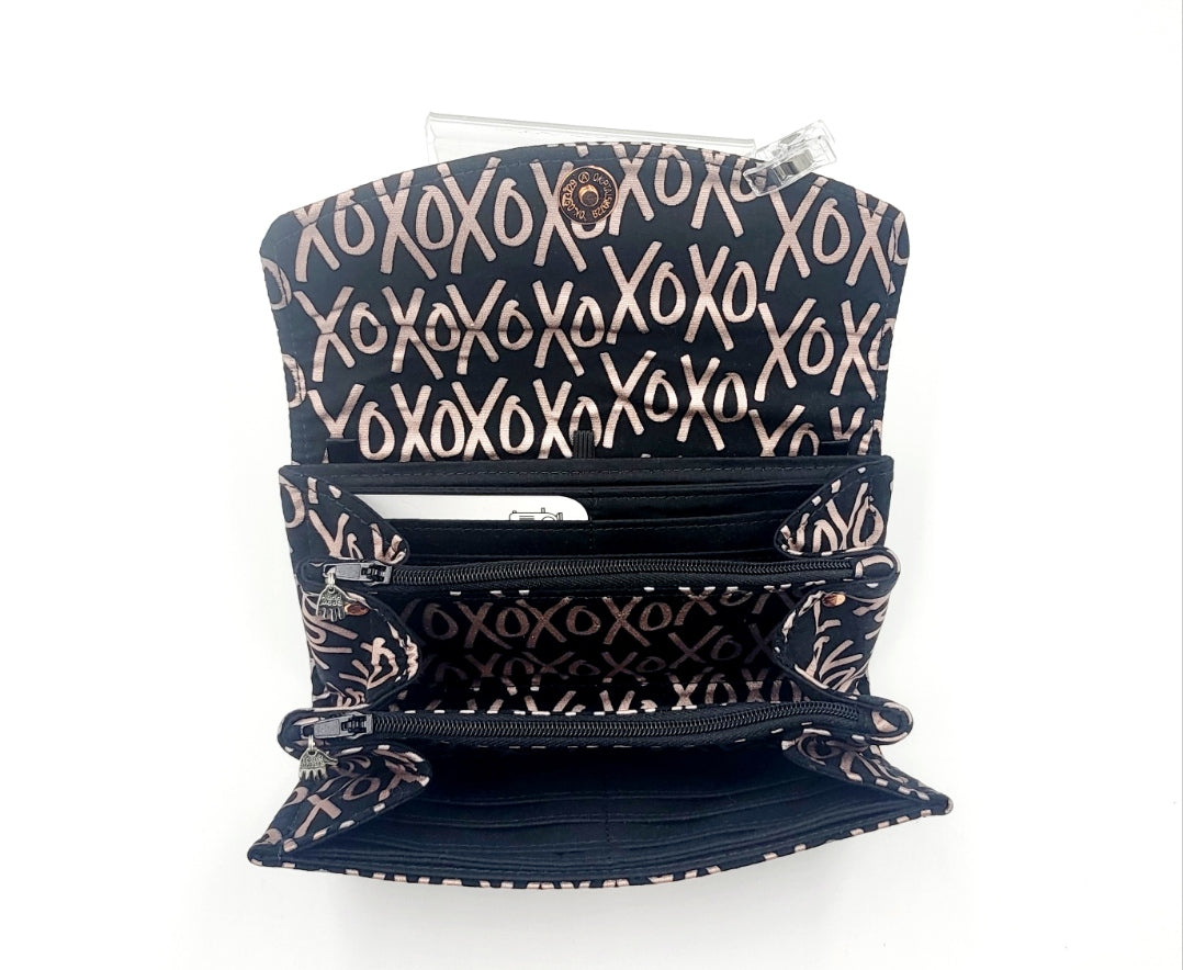 Rose Gold Kisses Clutch Purse