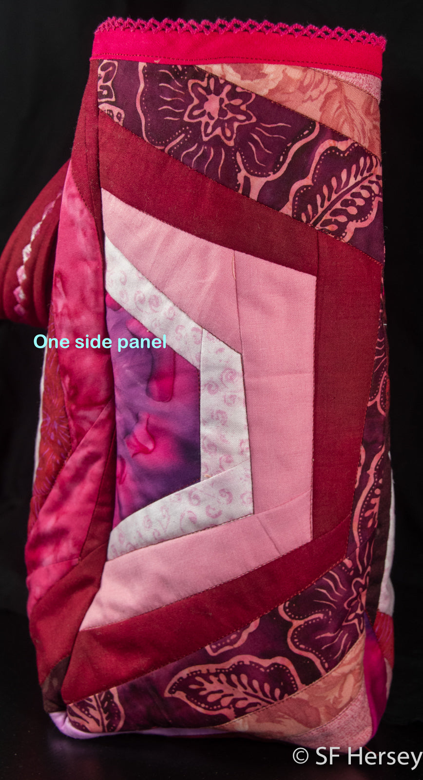 Pink Abstract Shopping Bag