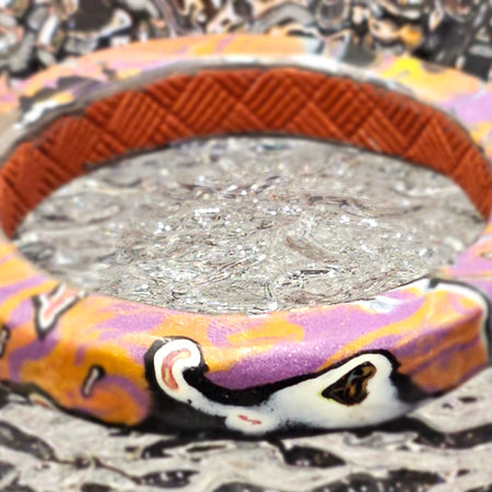 Polymer Clay Statement Bangle - Modern Whimsy
