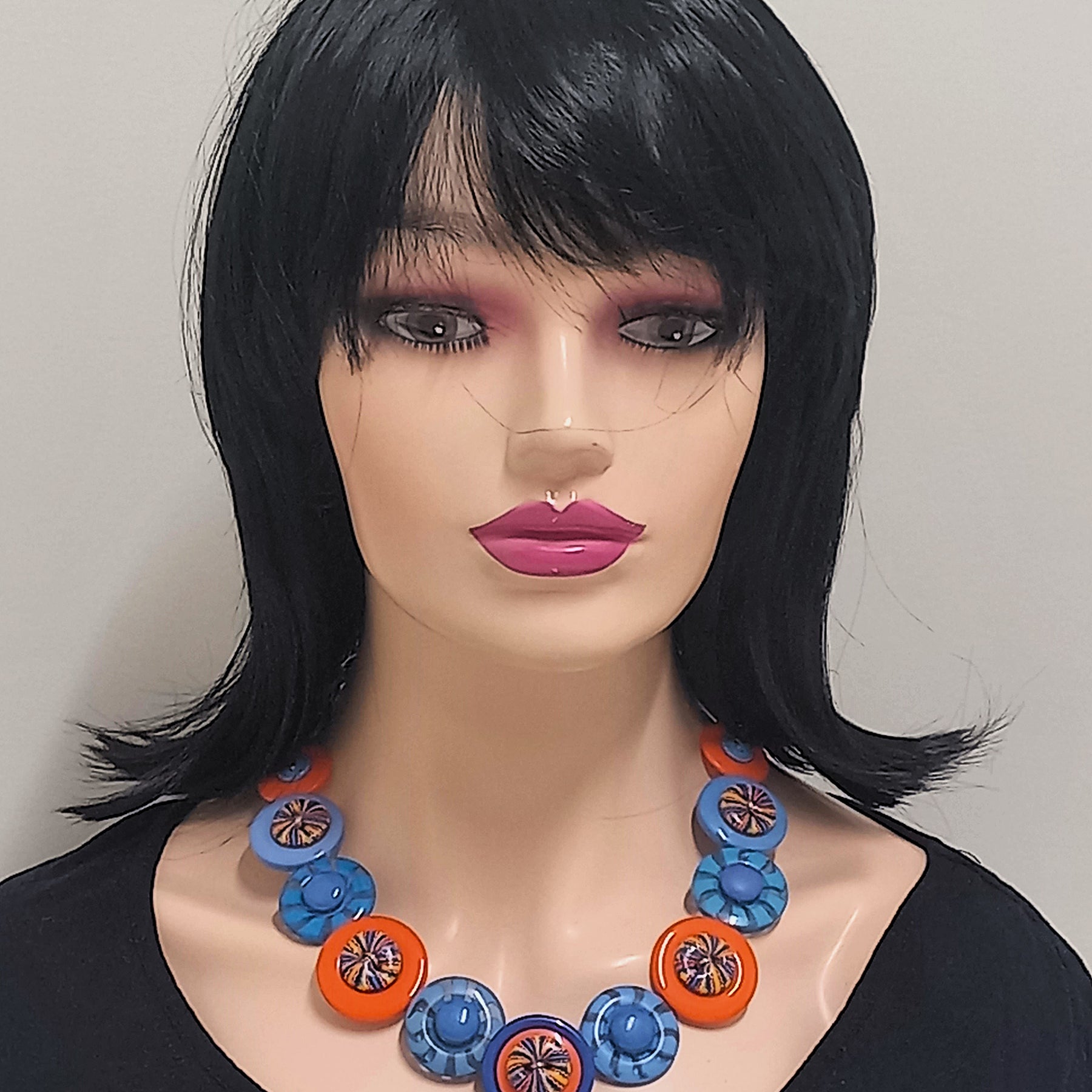 Button necklace - Fiesta