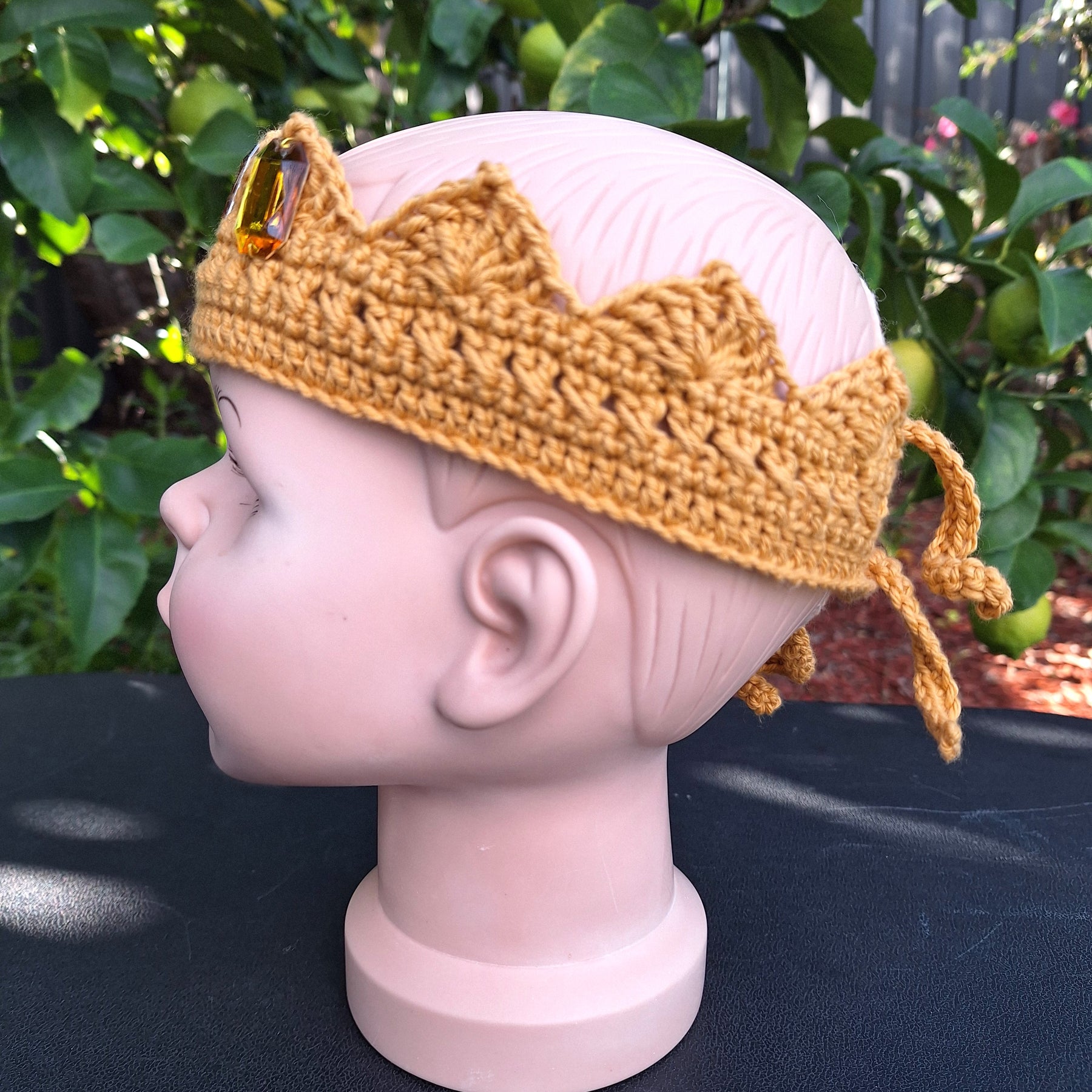 Handmade crochet Crowns with bling