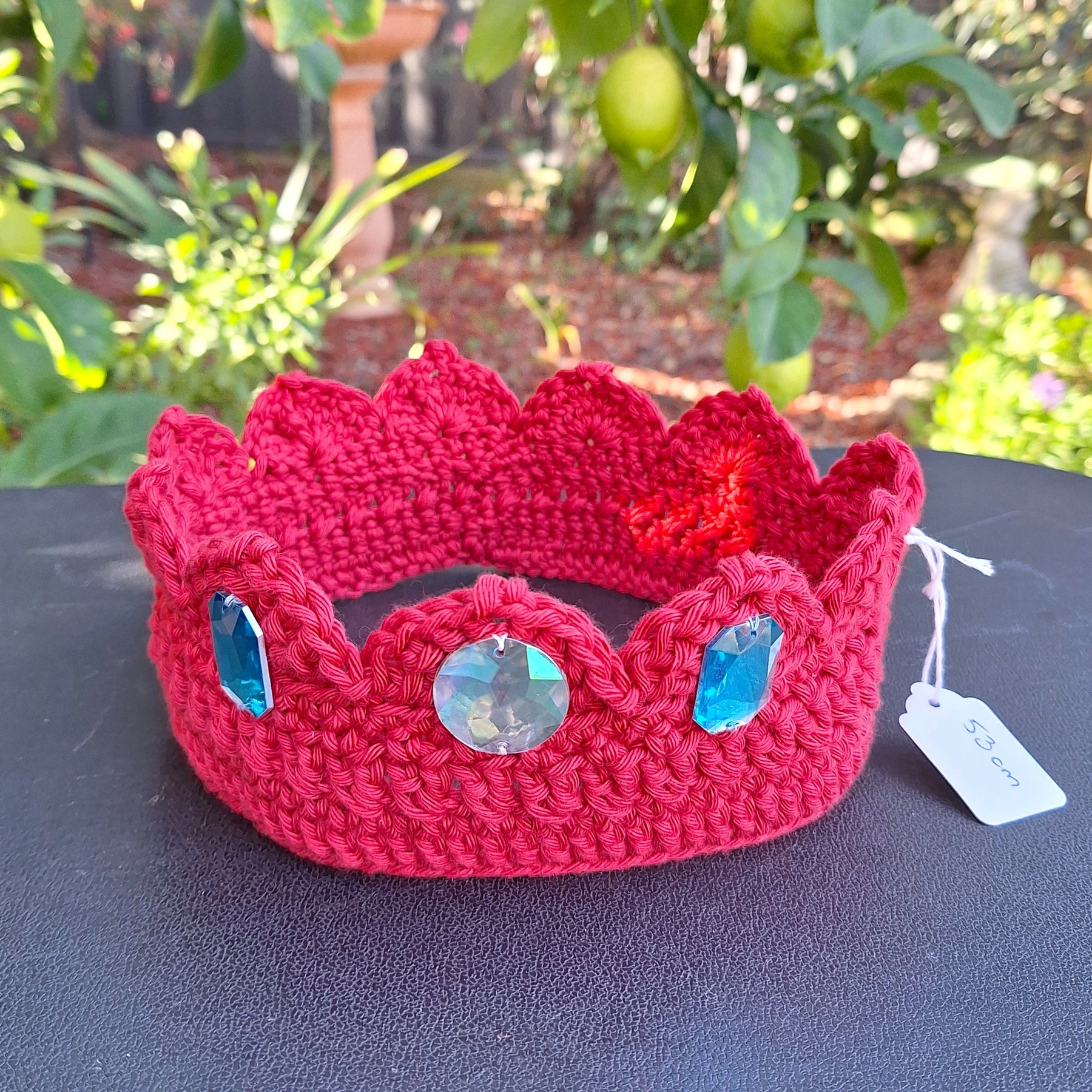 Handmade crochet Crowns with bling