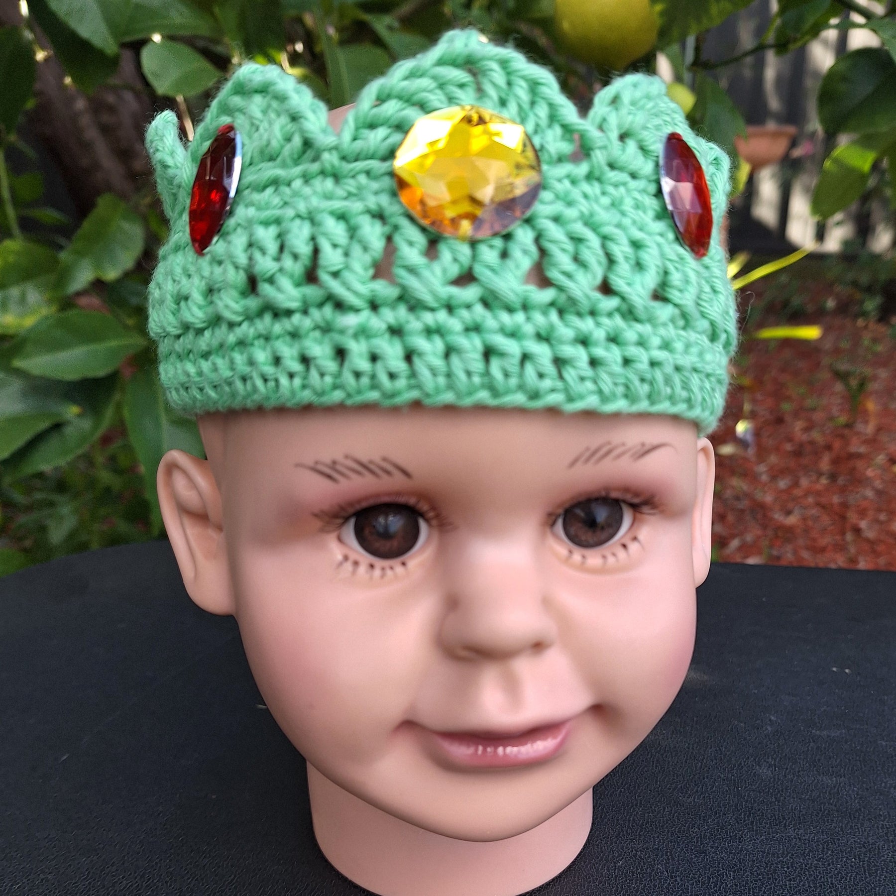 Handmade crochet Crowns with bling