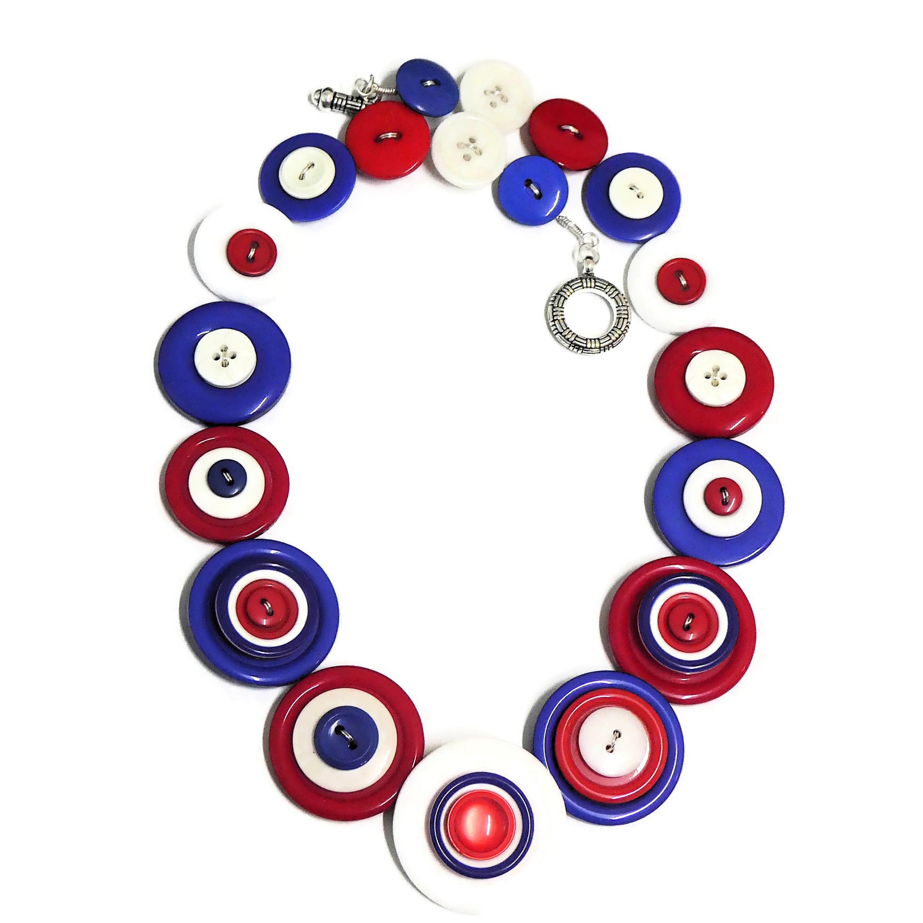 Colourful Button necklace - Viva USA!