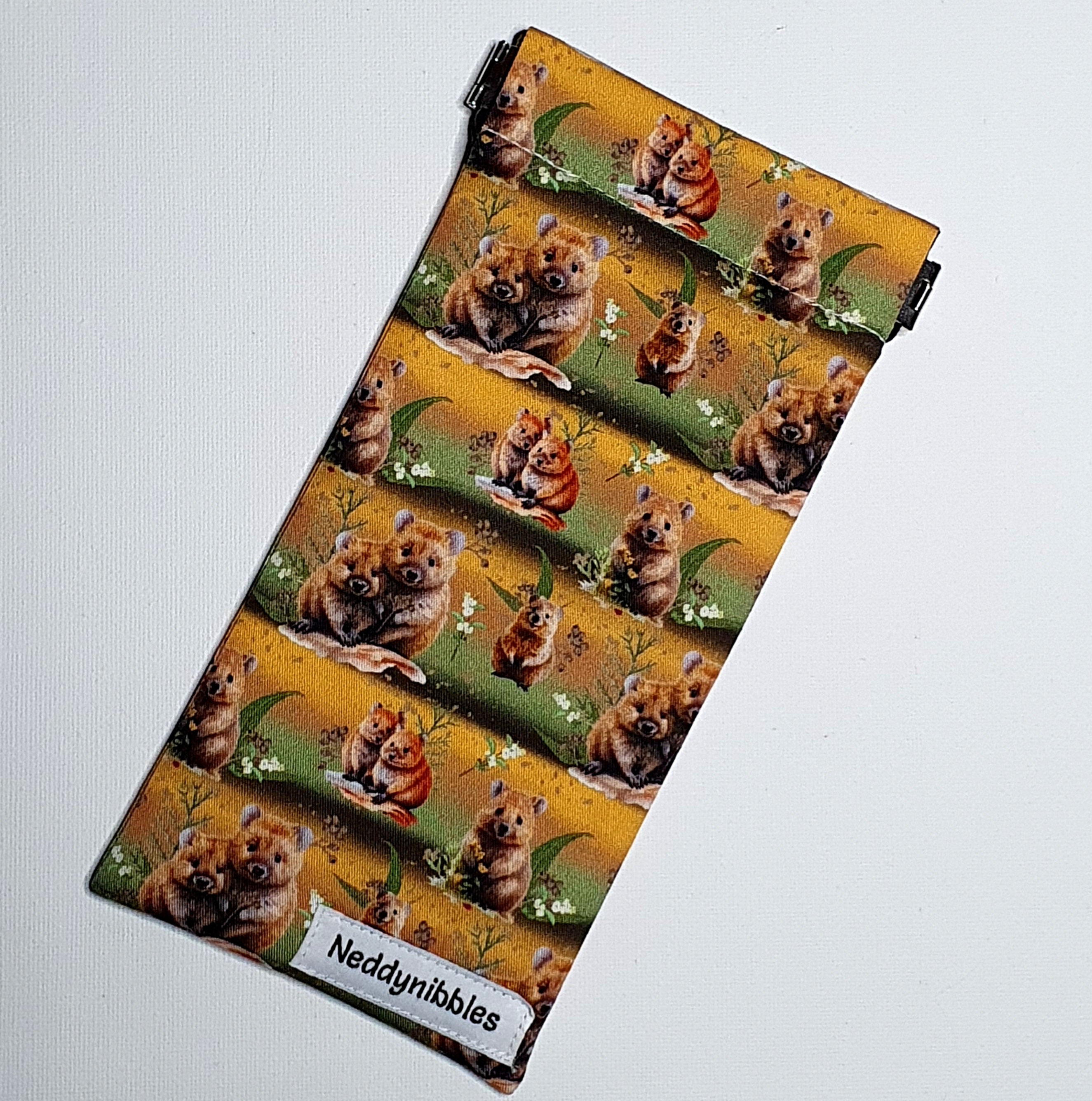 Sunglasses Pouch in Cute Quokka Fabric