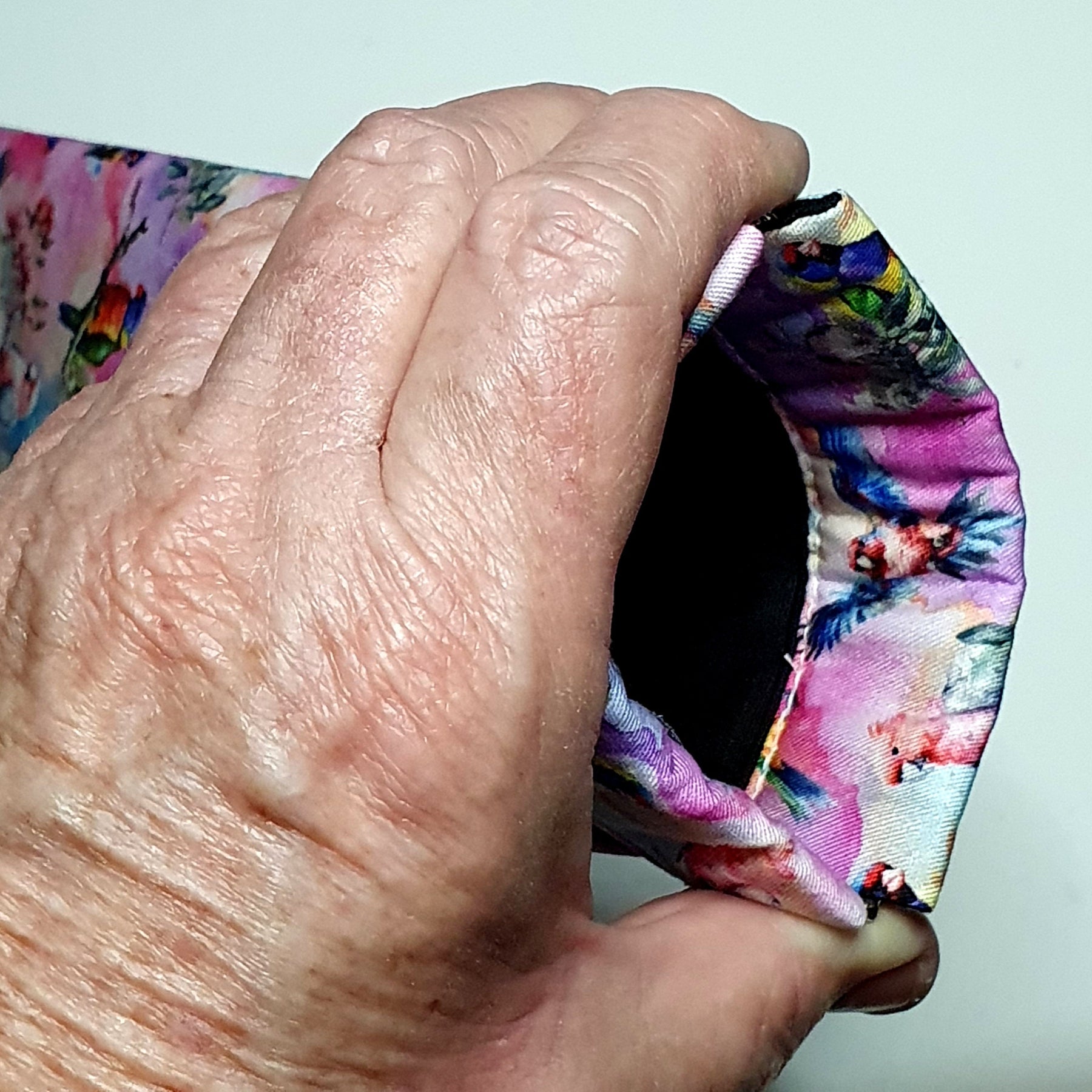 Sunglasses Pouch in Pretty Native Bird fabric