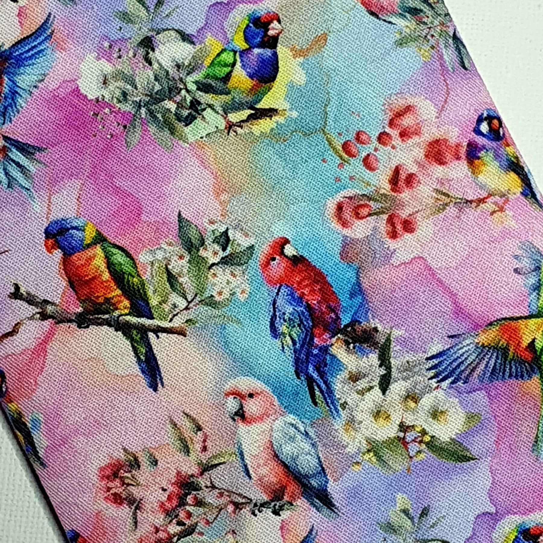Sunglasses Pouch in Pretty Native Bird fabric