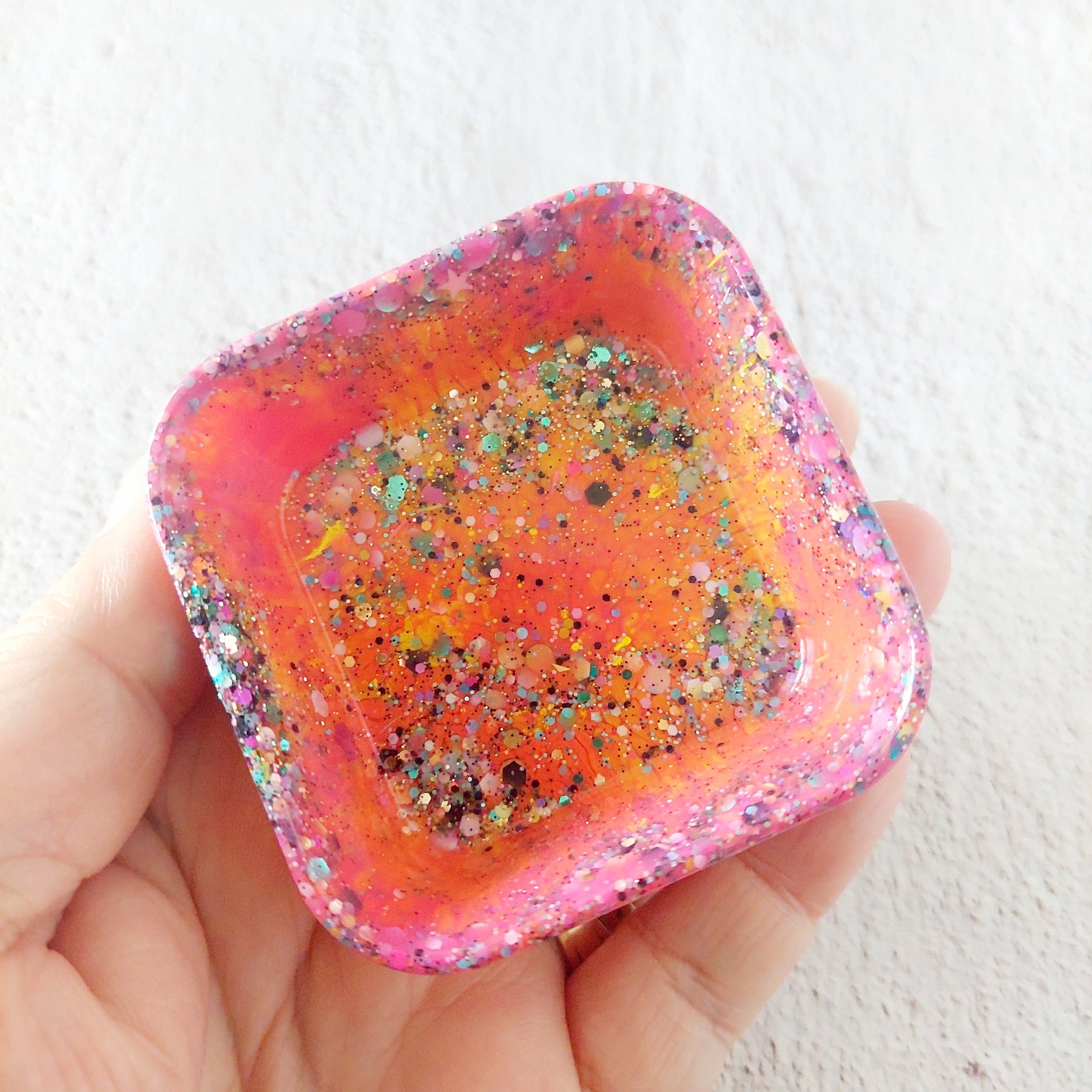 Small Square Resin Trinket Dish Pinch Bowl