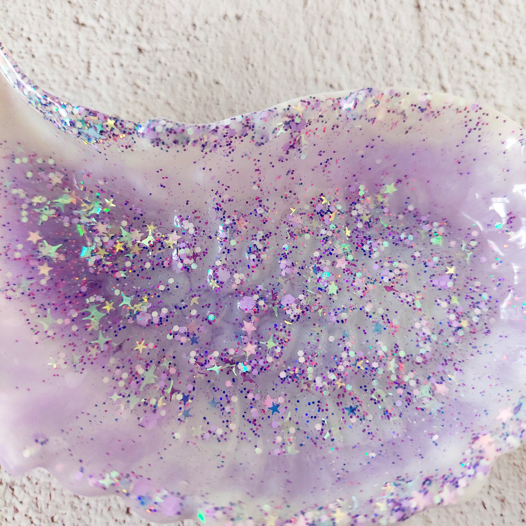 Angel Wing Resin Glitter Trinket Dish - Jewellery Storage - Trinket Tray