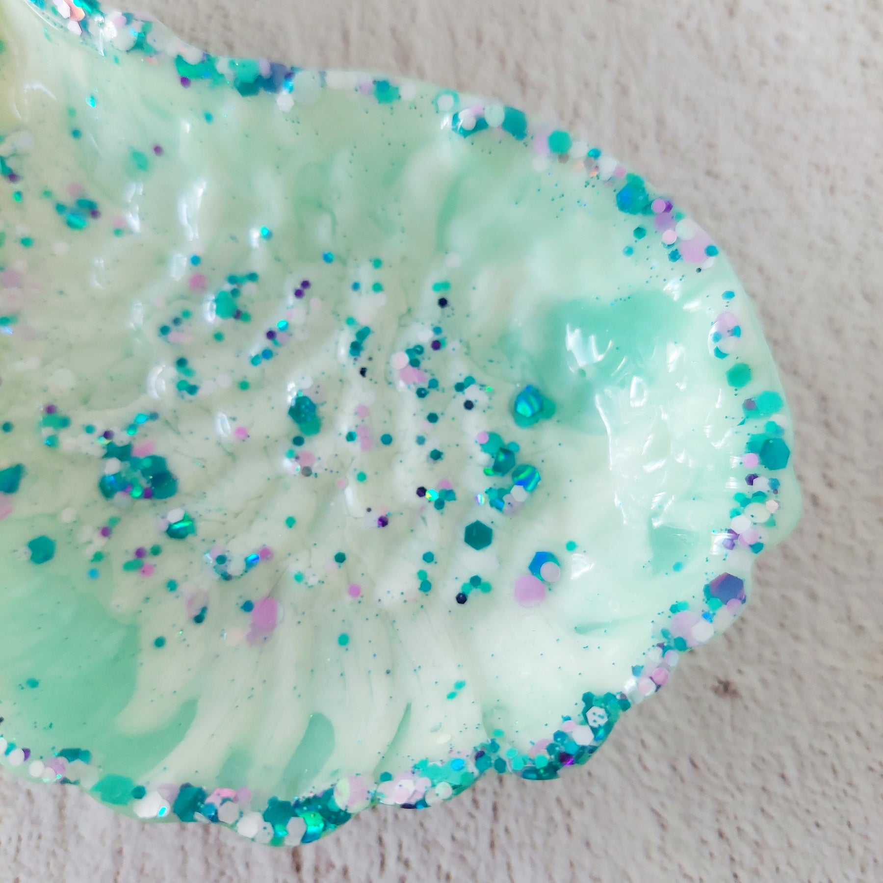 Angel Wing Resin Glitter Trinket Dish - Jewellery Storage - Trinket Tray