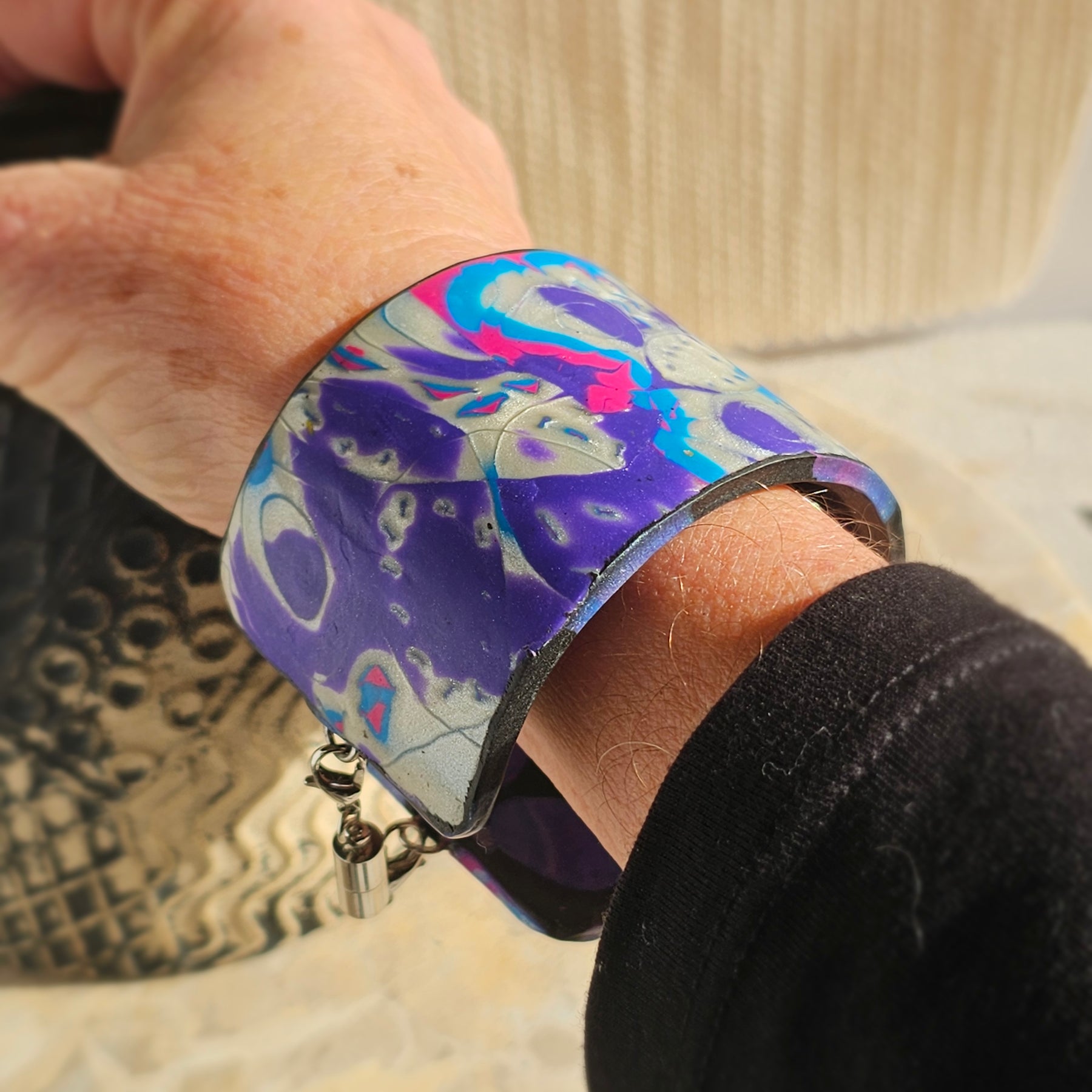 BOLD SPIRIT CUFF – ARTISAN POLYMER CLAY
